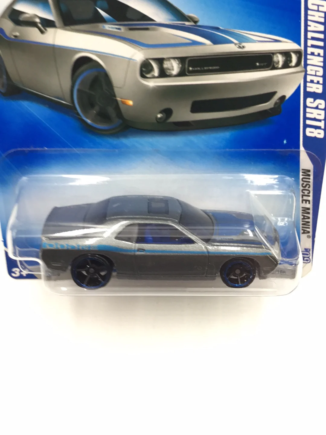 2009 Hot Wheels #86 08 dodge challenger SRT8 Gray U4 - Image 5