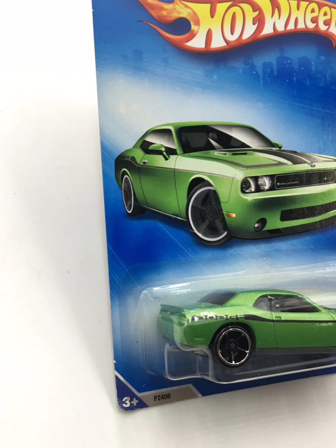 2009 Hot Wheels #86 08 dodge challenger SRT8 Green U4 - Image 3
