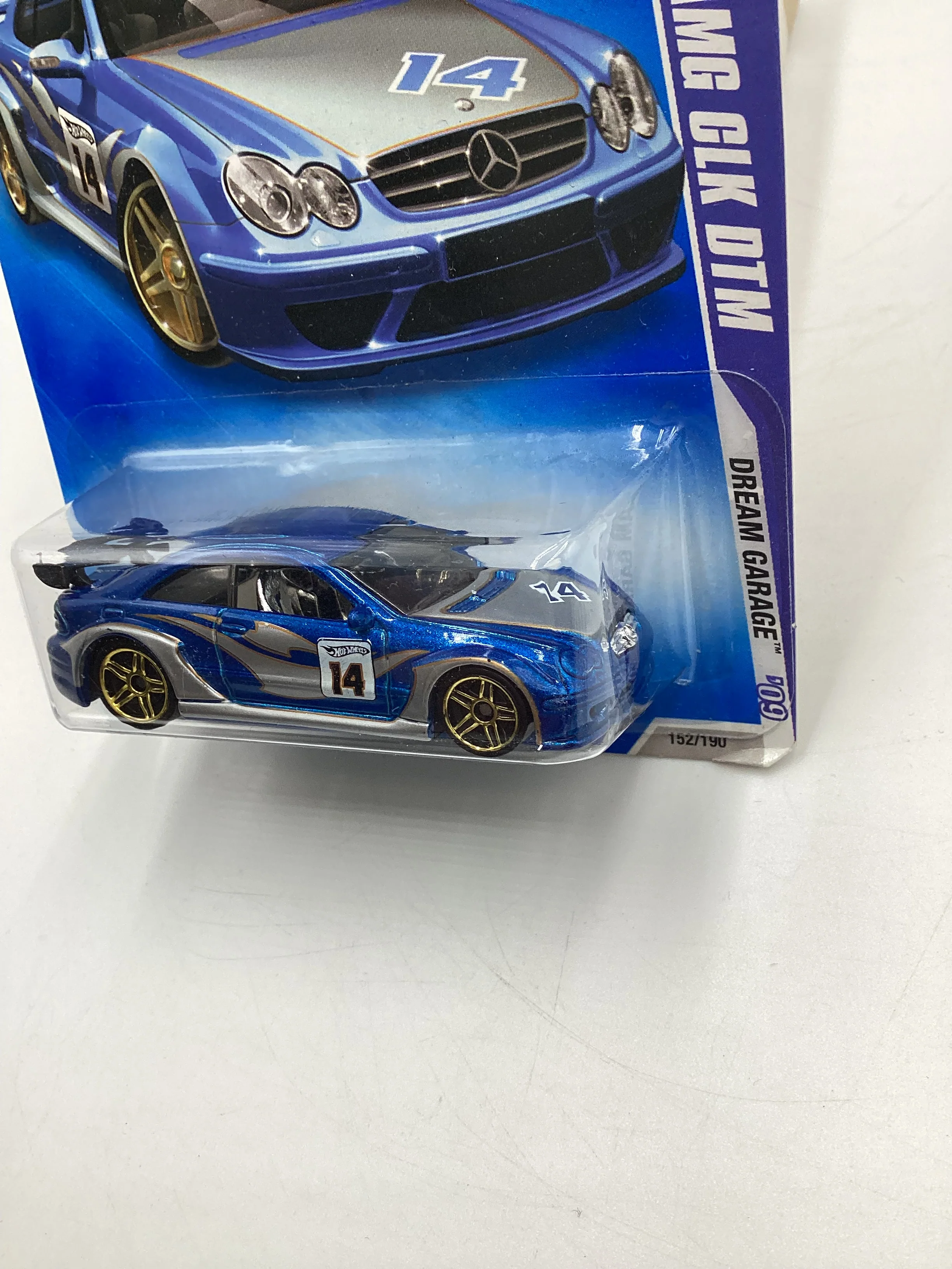 2009 Hot Wheels Dream Garage #152 Mercedes AMG CLK DTM Blue 90G - Image 4