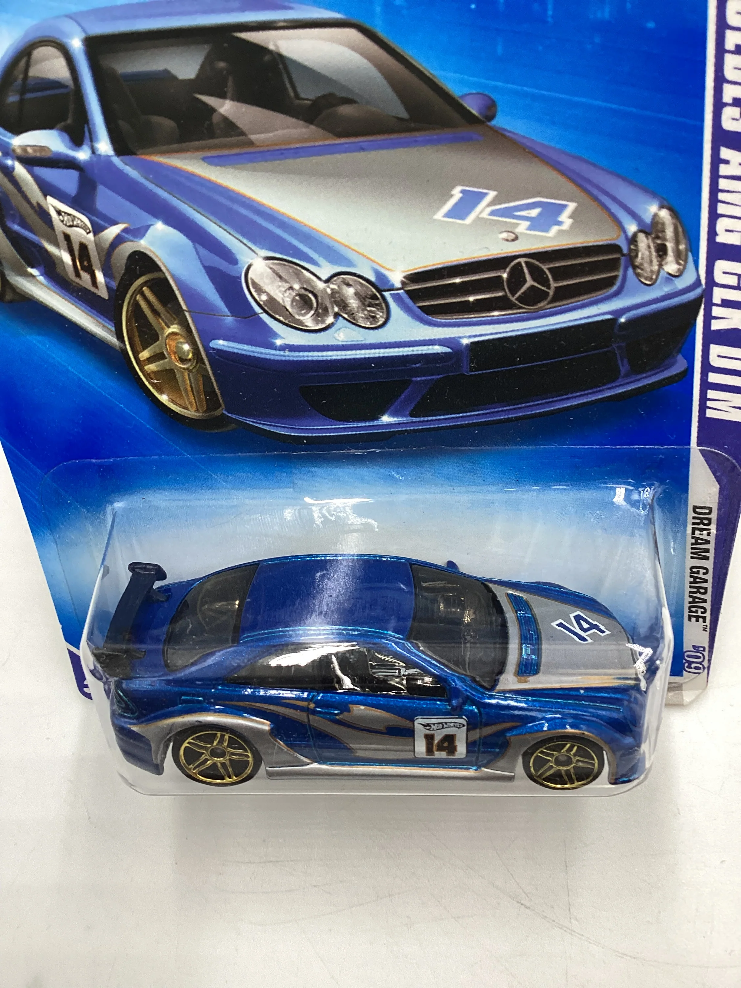 2009 Hot Wheels Dream Garage #152 Mercedes AMG CLK DTM Blue 90G - Image 6