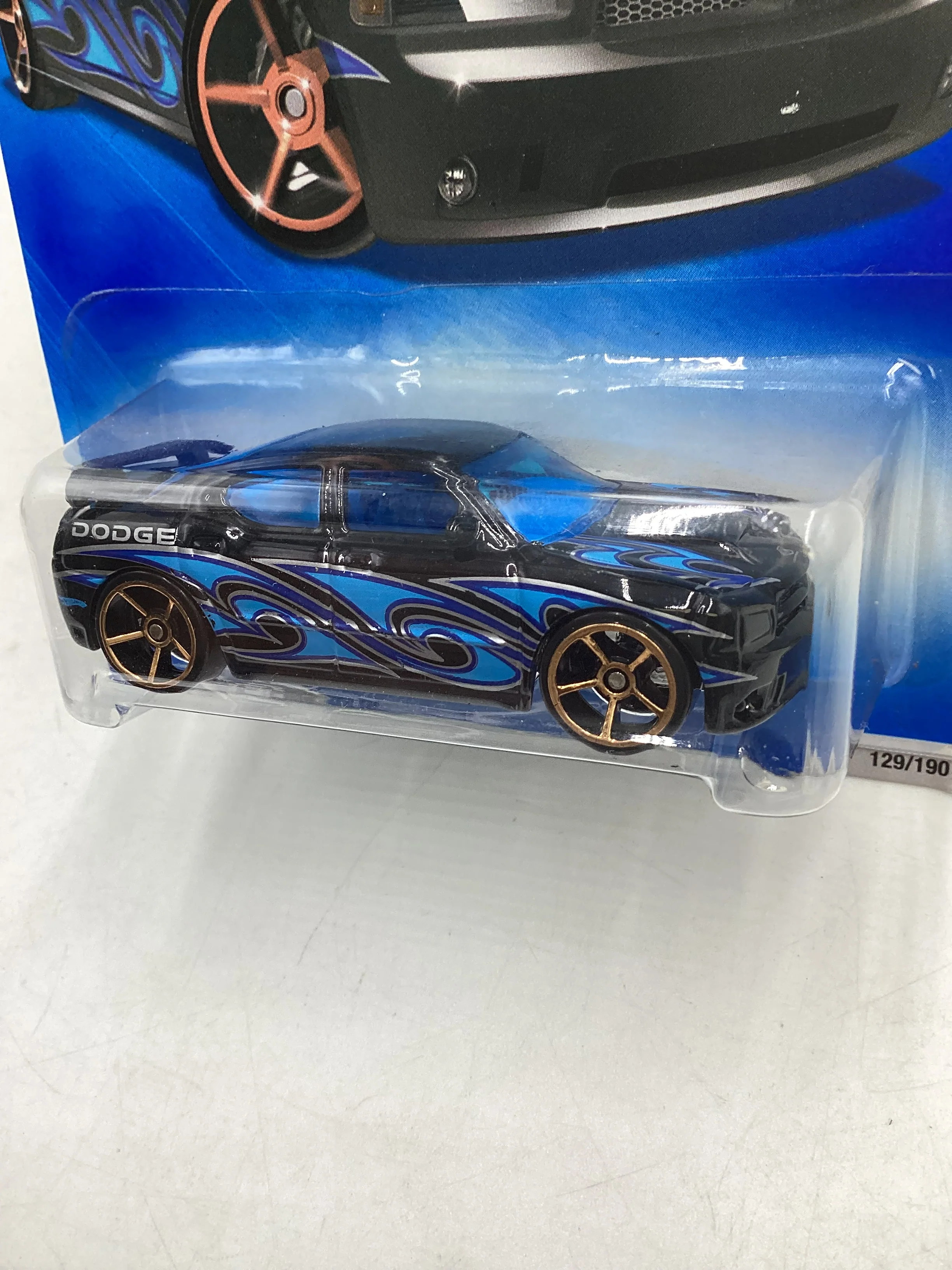 2009 Hot Wheels Faster Than Ever #129 Dodge Charger SRT8 Black 41A - Image 4