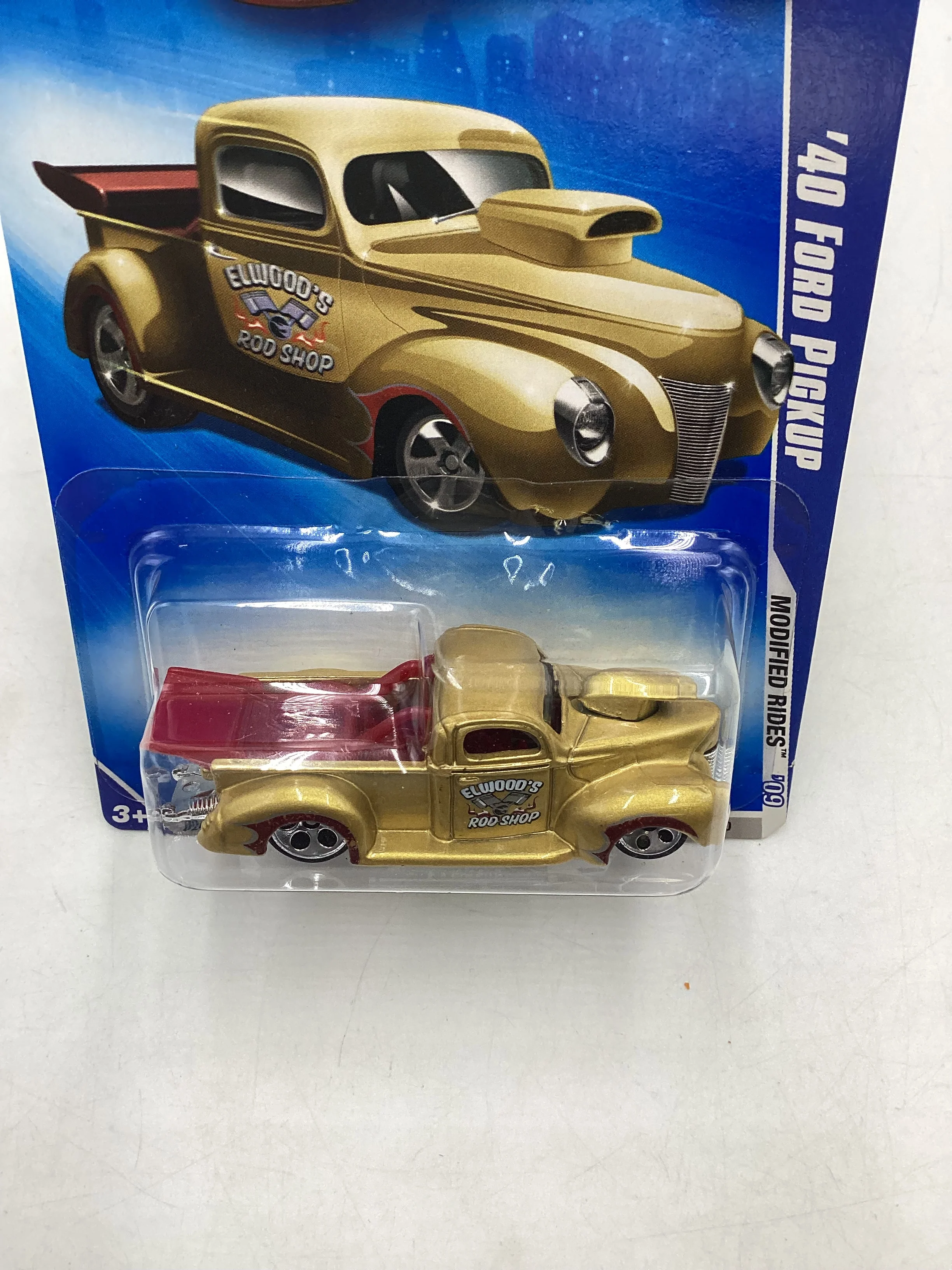 2009 Hot Wheels Modified Rides #164 40 Ford Pickup Gold 5 Dot Wheels 28E - Image 6