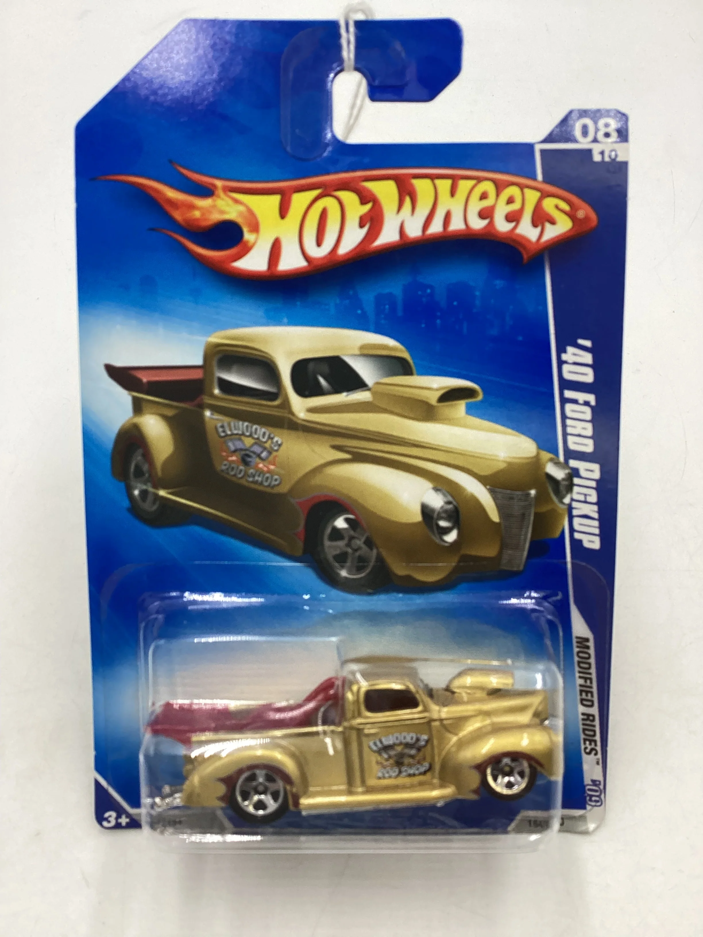 2009 Hot Wheels Modified Rides #164 40 Ford Pickup Gold 5SP Wheels 23i - Image 2