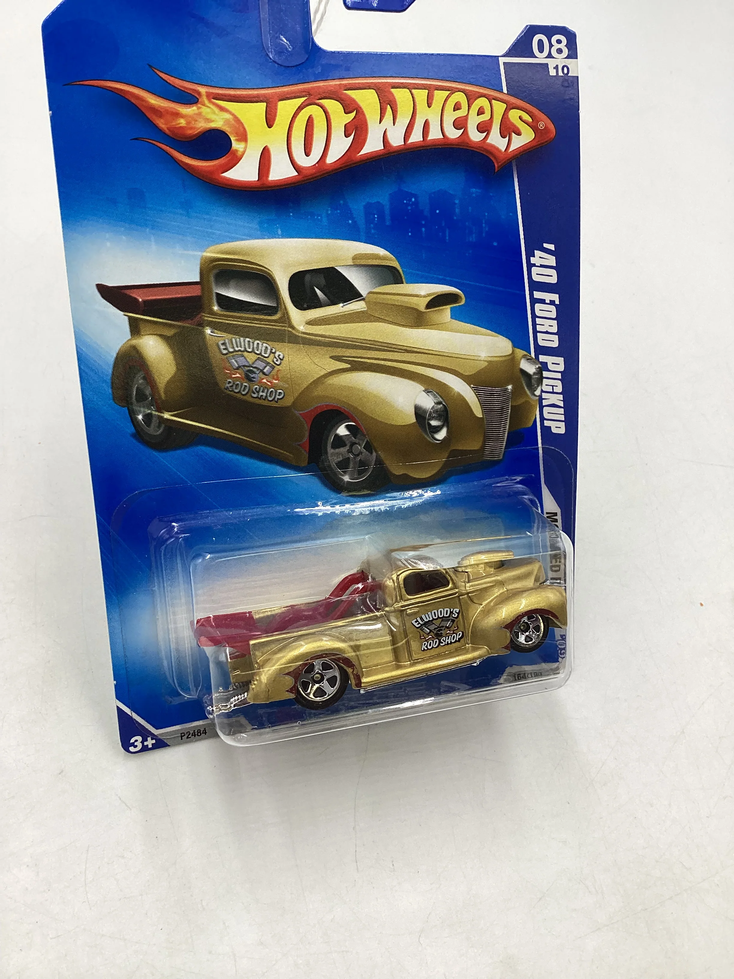 2009 Hot Wheels Modified Rides #164 40 Ford Pickup Gold 5SP Wheels 23i - Image 5