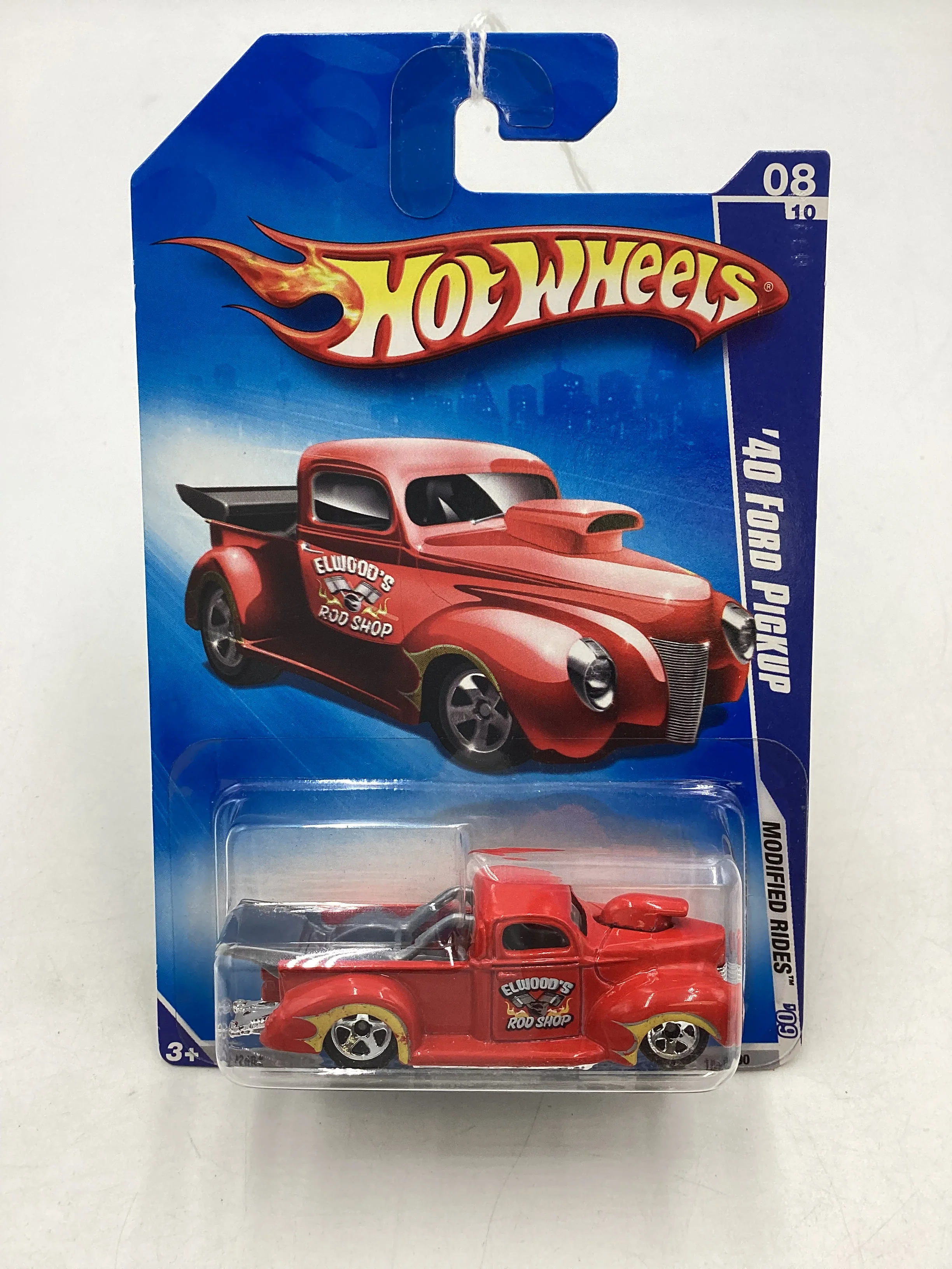 2009 Hot Wheels Modified Rides #164 40 Ford Pickup Red 24D - Image 2
