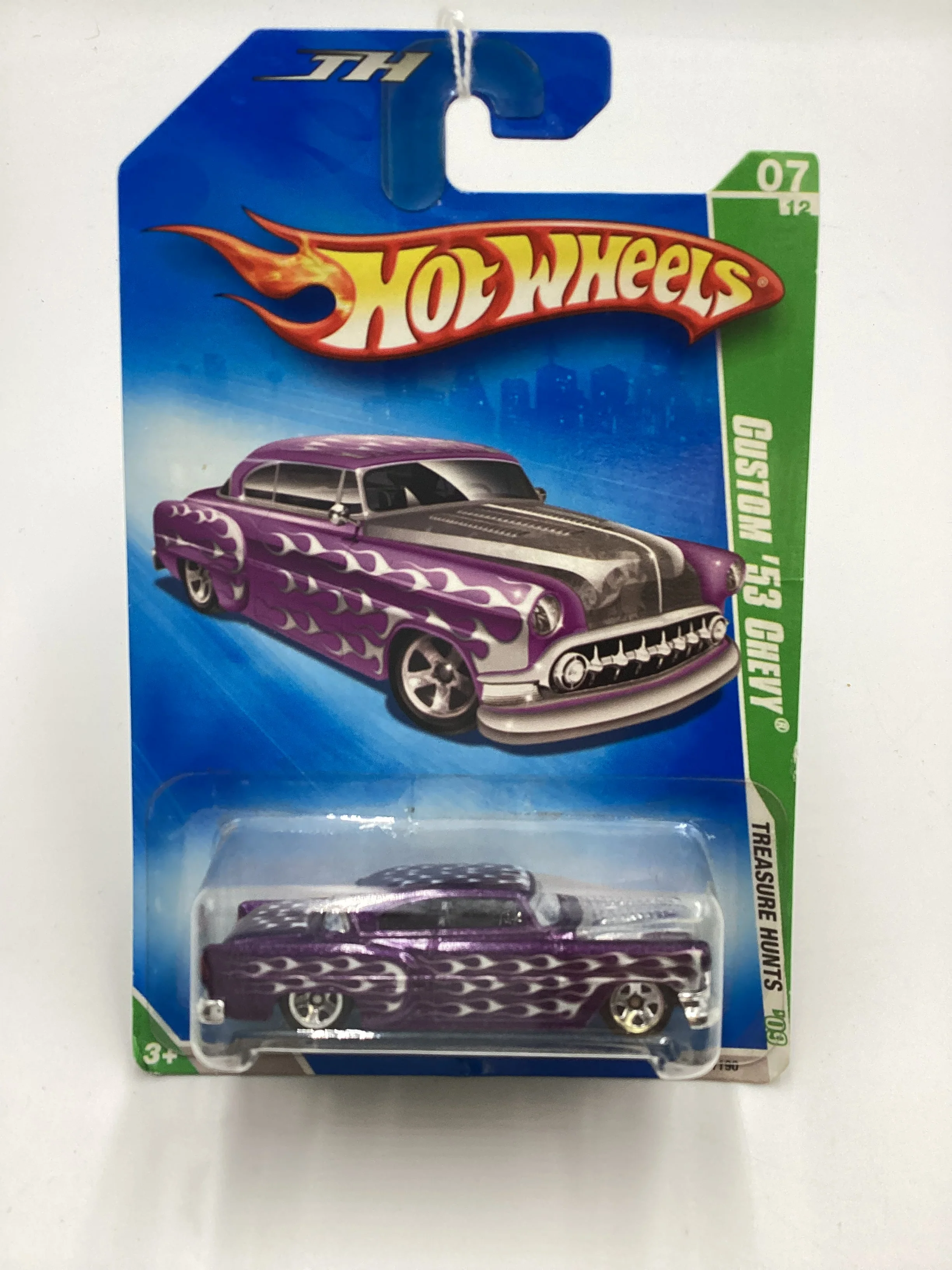 2009 Hot Wheels Treasure Hunt #049 Custom 53 Chevy Purple 274C - Image 2