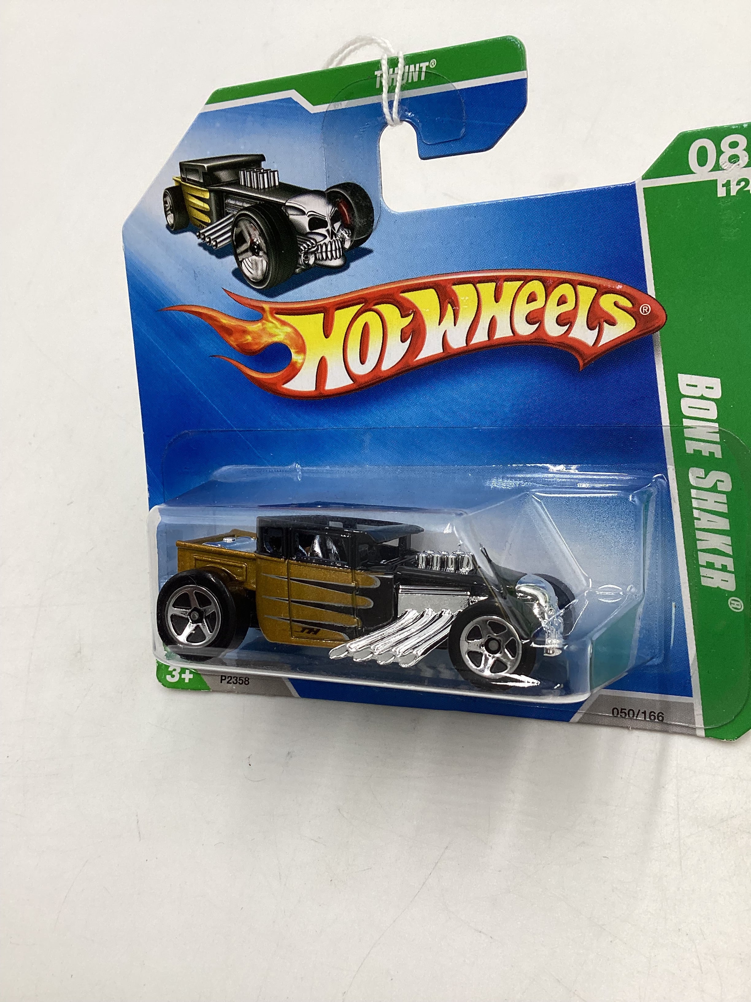 2009 Hot wheels Treasure Hunt #50 Bone Shaker Short Card 277B - Image 4