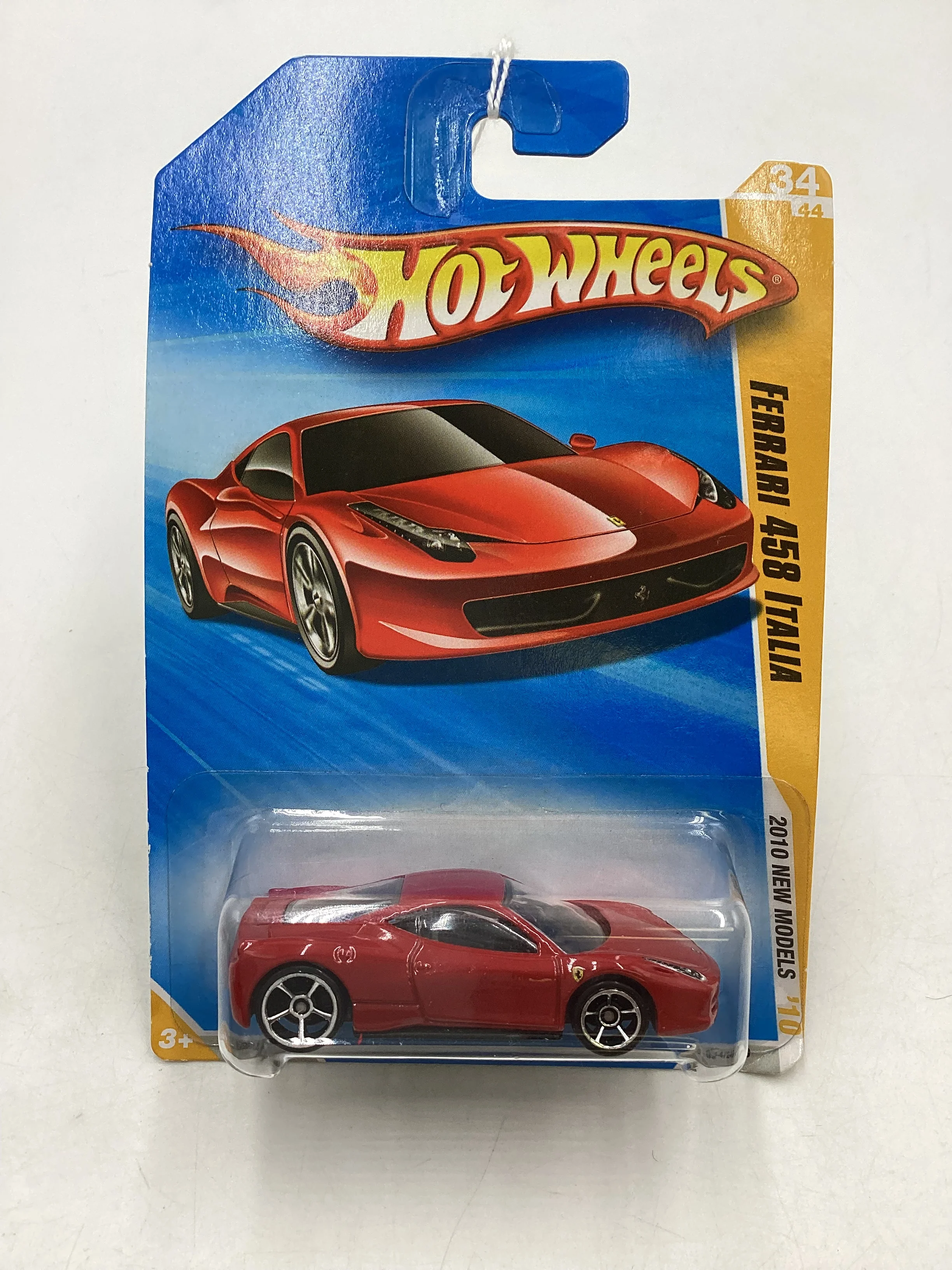 2010 Hot Wheels #34 Red Ferrari 458 Italia - Image 2