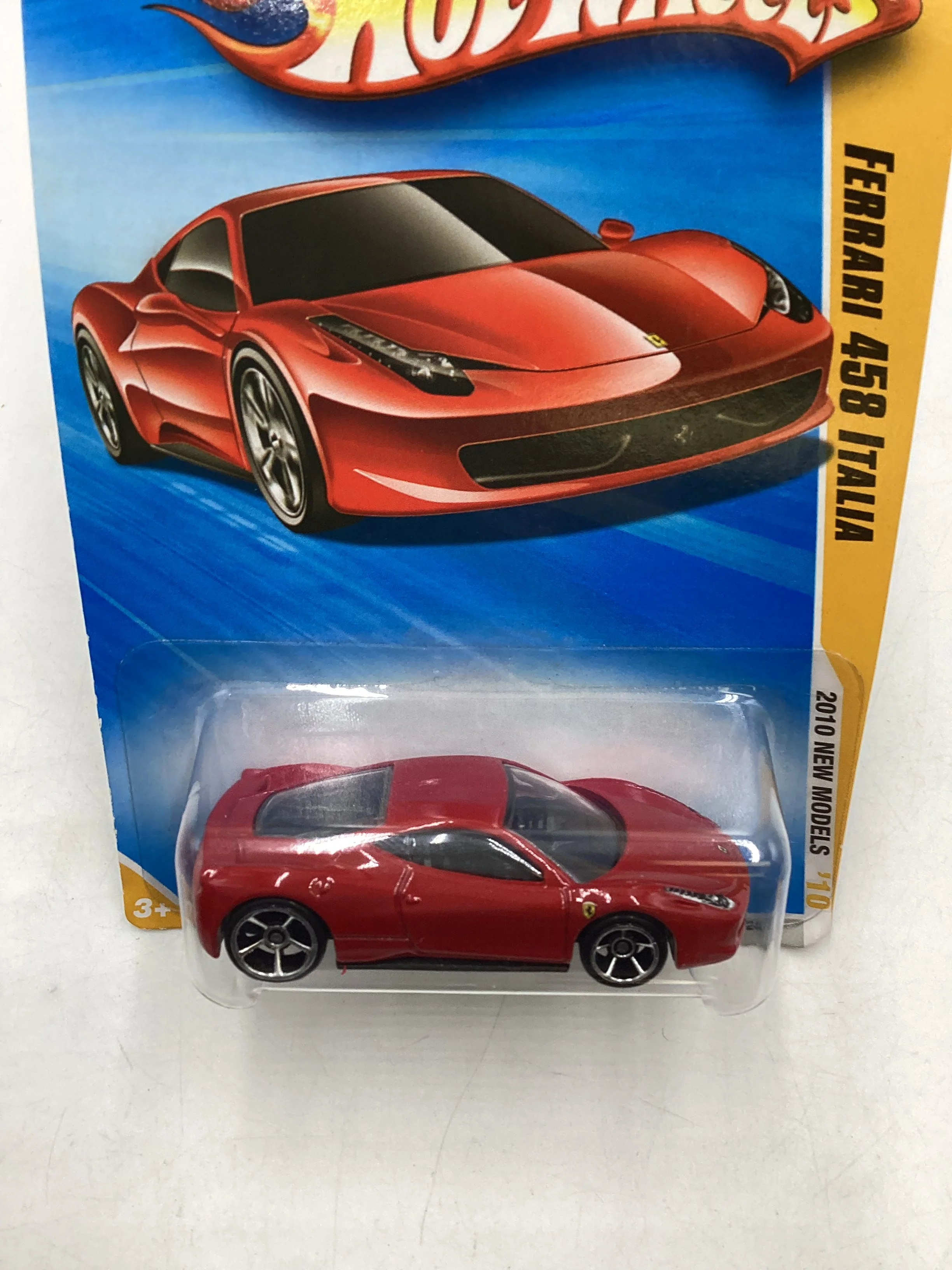 2010 Hot Wheels #34 Red Ferrari 458 Italia - Image 6