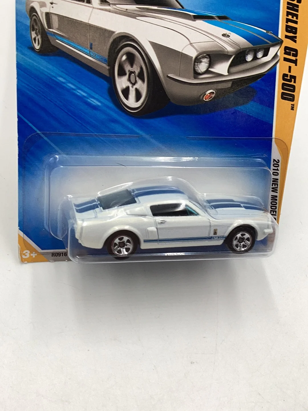 2010 Hot Wheels new models #1 67 Shelby GT 500 white 26F - Image 4