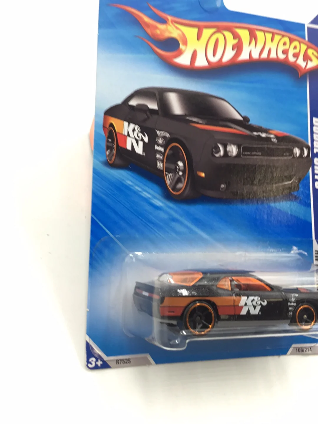 2010 Hot Wheels #108 Dodge challenger SRT8 K&N Black Y4 - Image 3