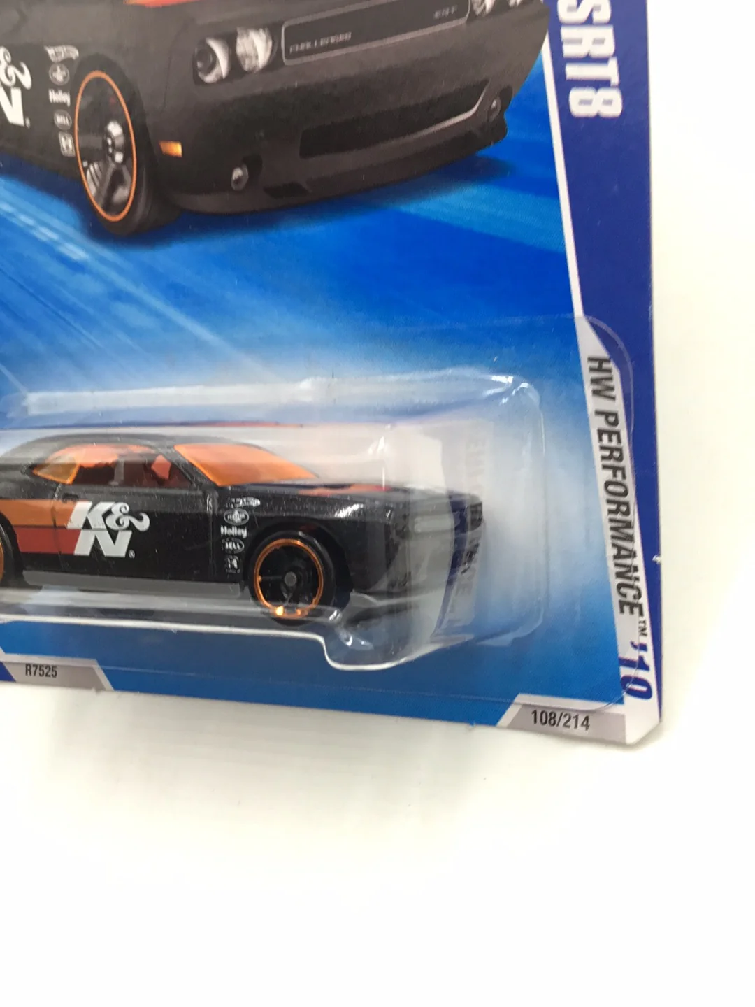 2010 Hot Wheels #108 Dodge challenger SRT8 K&N Black Y4 - Image 4