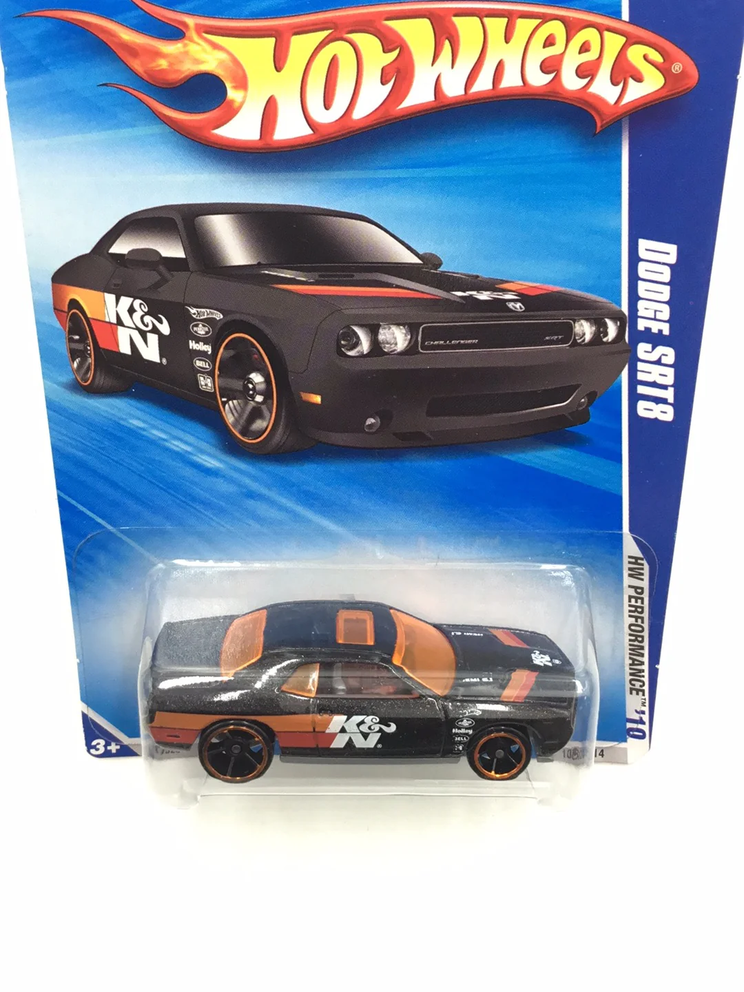 2010 Hot Wheels #108 Dodge challenger SRT8 K&N Black Y4 - Image 5