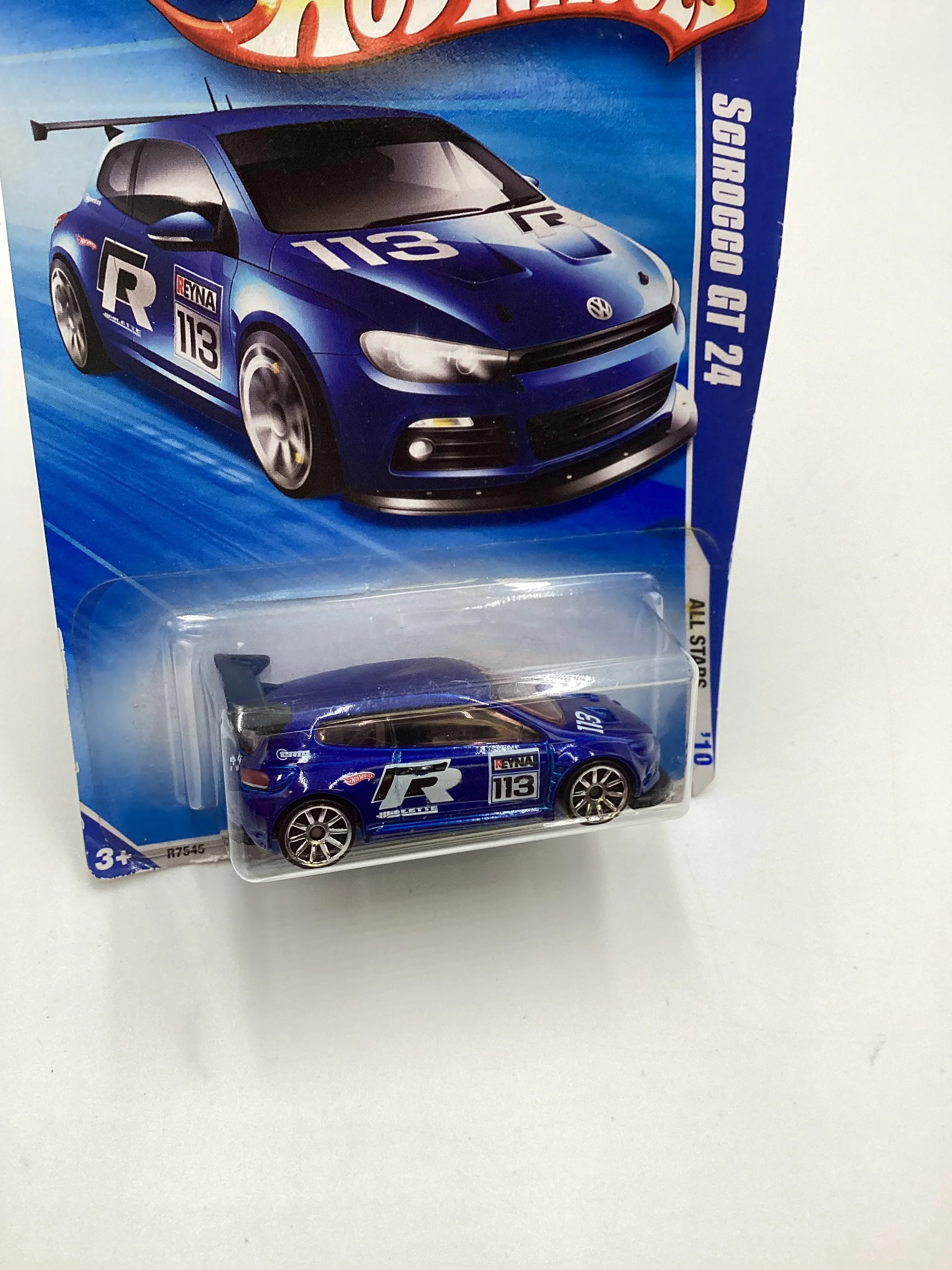 2010 Hot Wheels #120 Scirocco GT 24 Blue Pink Window (SR) - Image 5