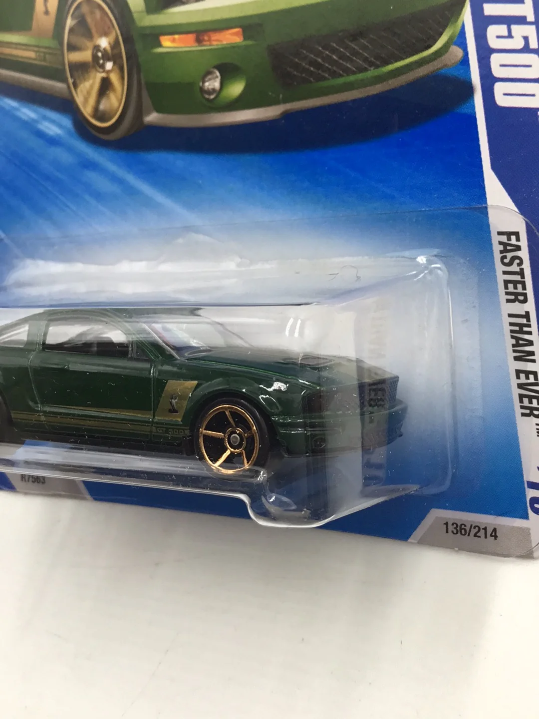 2010 Hot Wheels #136 2007 Ford Shelby Gt500 Green JJ7 - Image 4