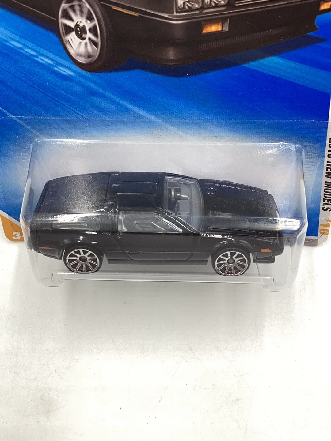 2010 Hot Wheels #15 81 DeLorean DMC-12 black 60B - Image 6
