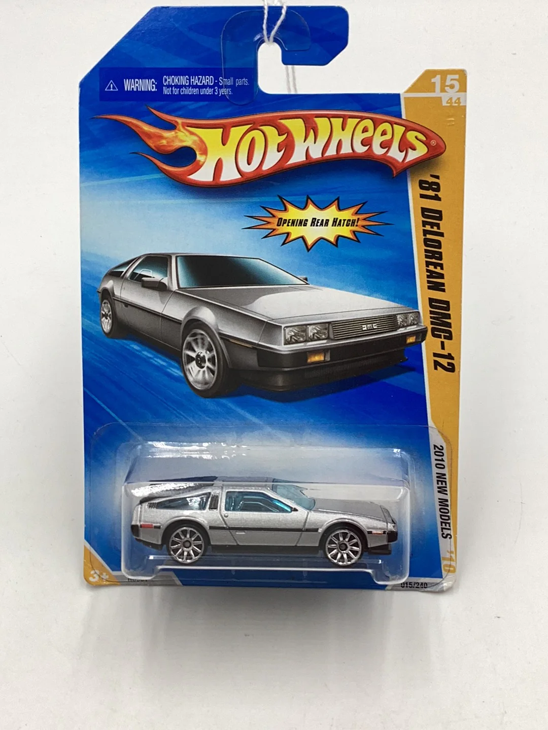 2010 Hot Wheels #15 81 DeLorean DMC-12 silver 60A - Image 2