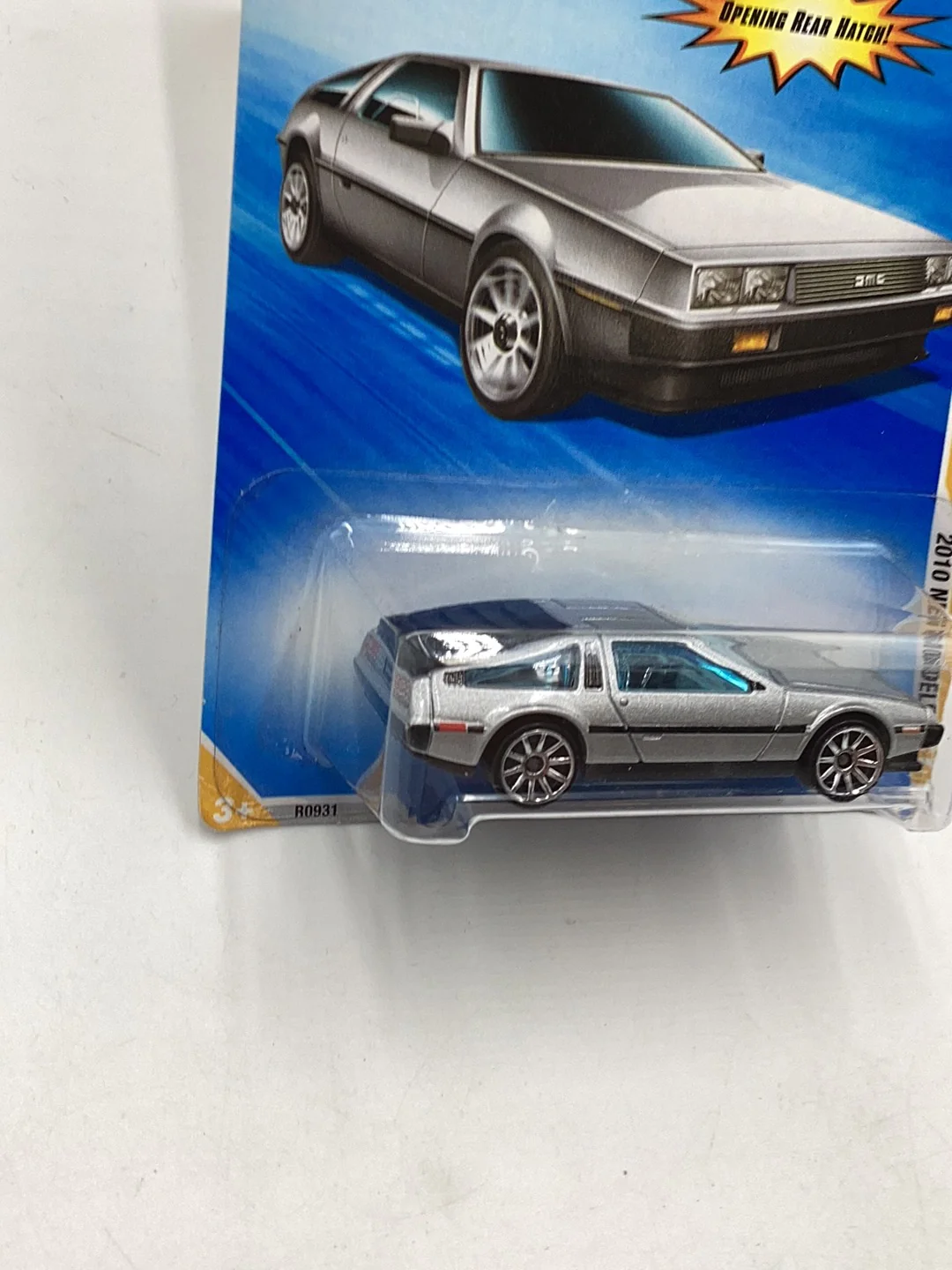 2010 Hot Wheels #15 81 DeLorean DMC-12 silver 60A - Image 4
