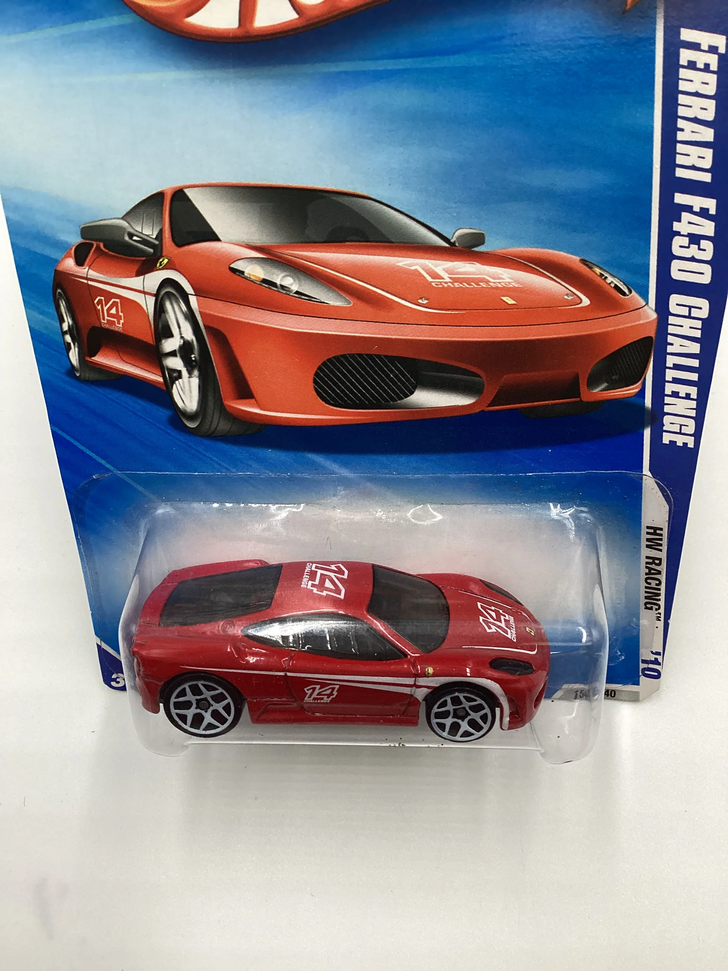 2010 Hot Wheels #154 Ferrari F430 Challenge Red SR - Image 6