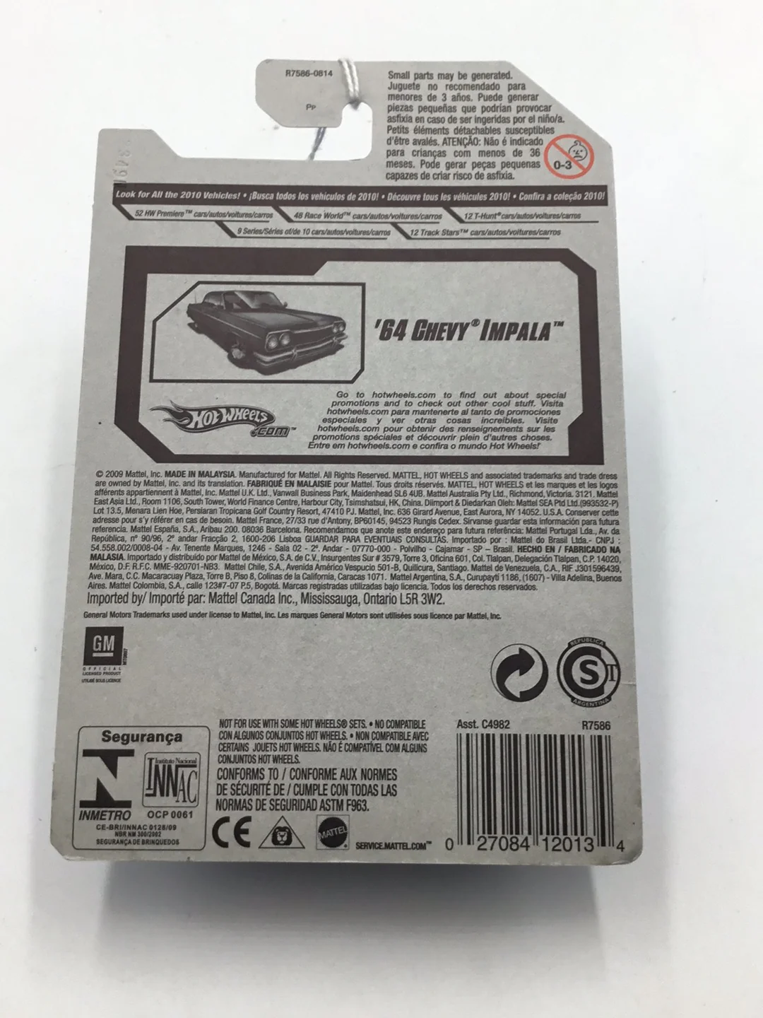 2010 Hot Wheels #161 1964 Chevy Impala HH1 - Image 6