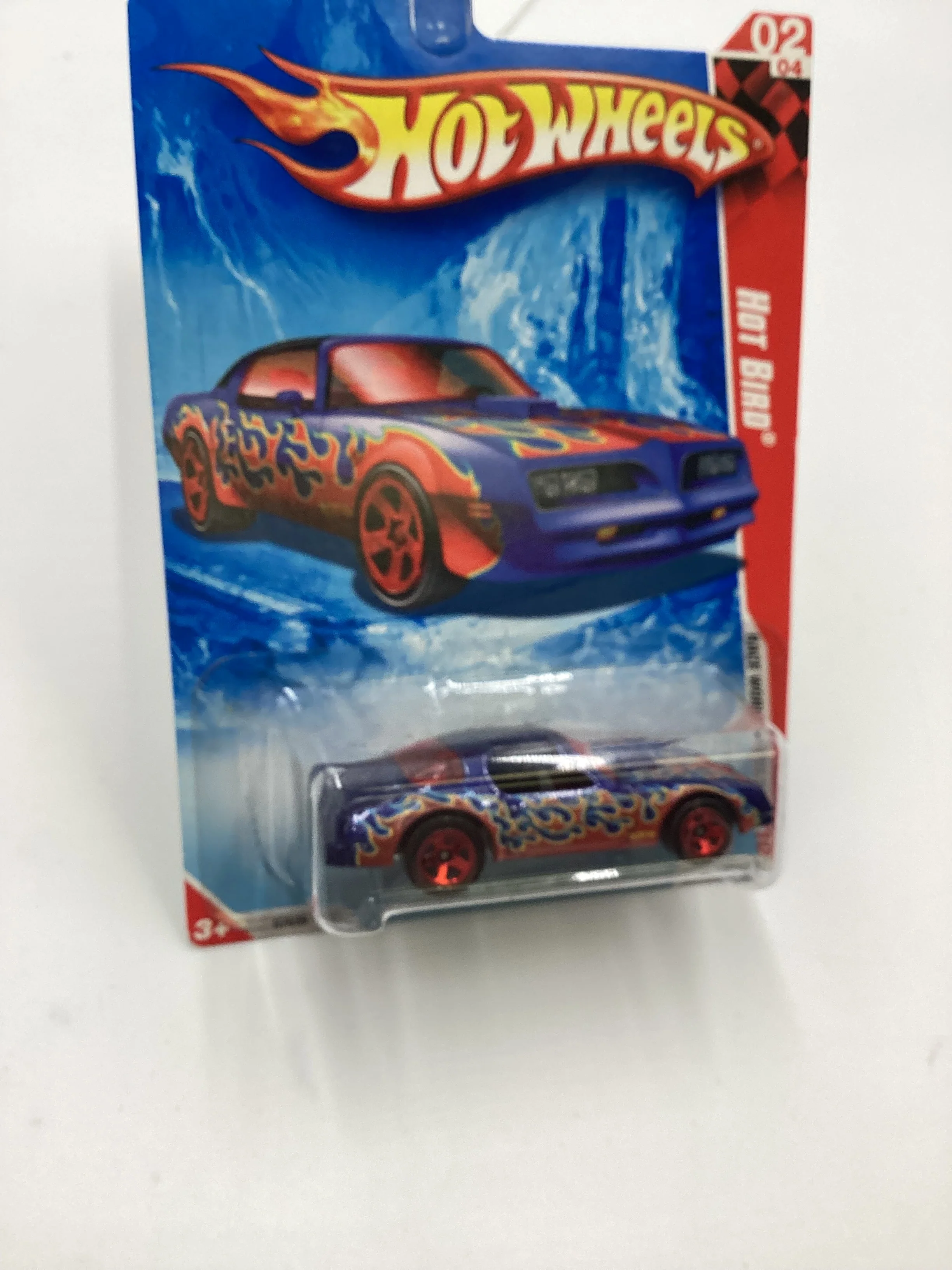 2010 Hot Wheels #210 Hot Bird Blue/Red 53B - Image 5
