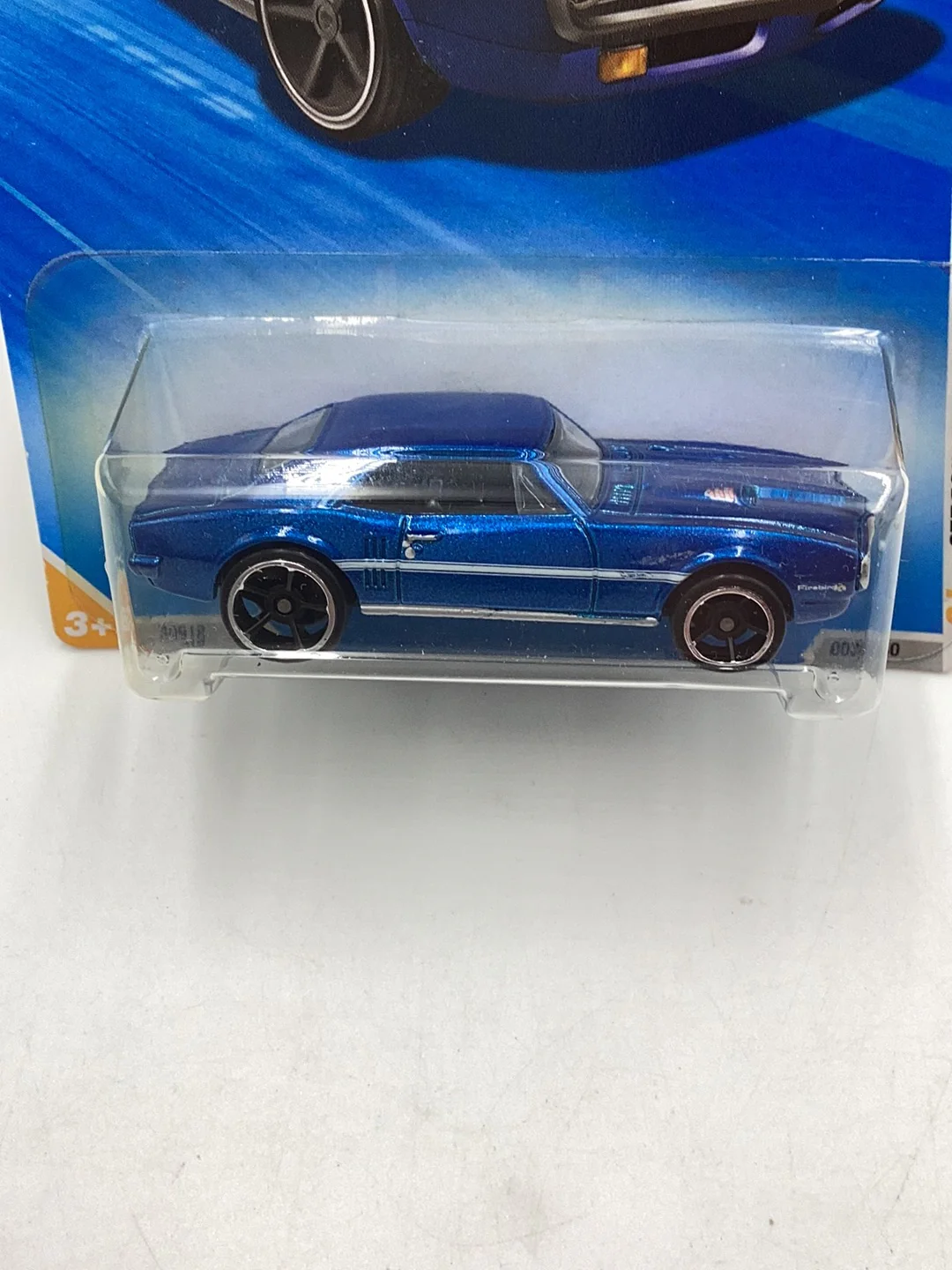 2010 Hot Wheels #3 67 Pontiac Firebird 400 blue 58G - Image 3