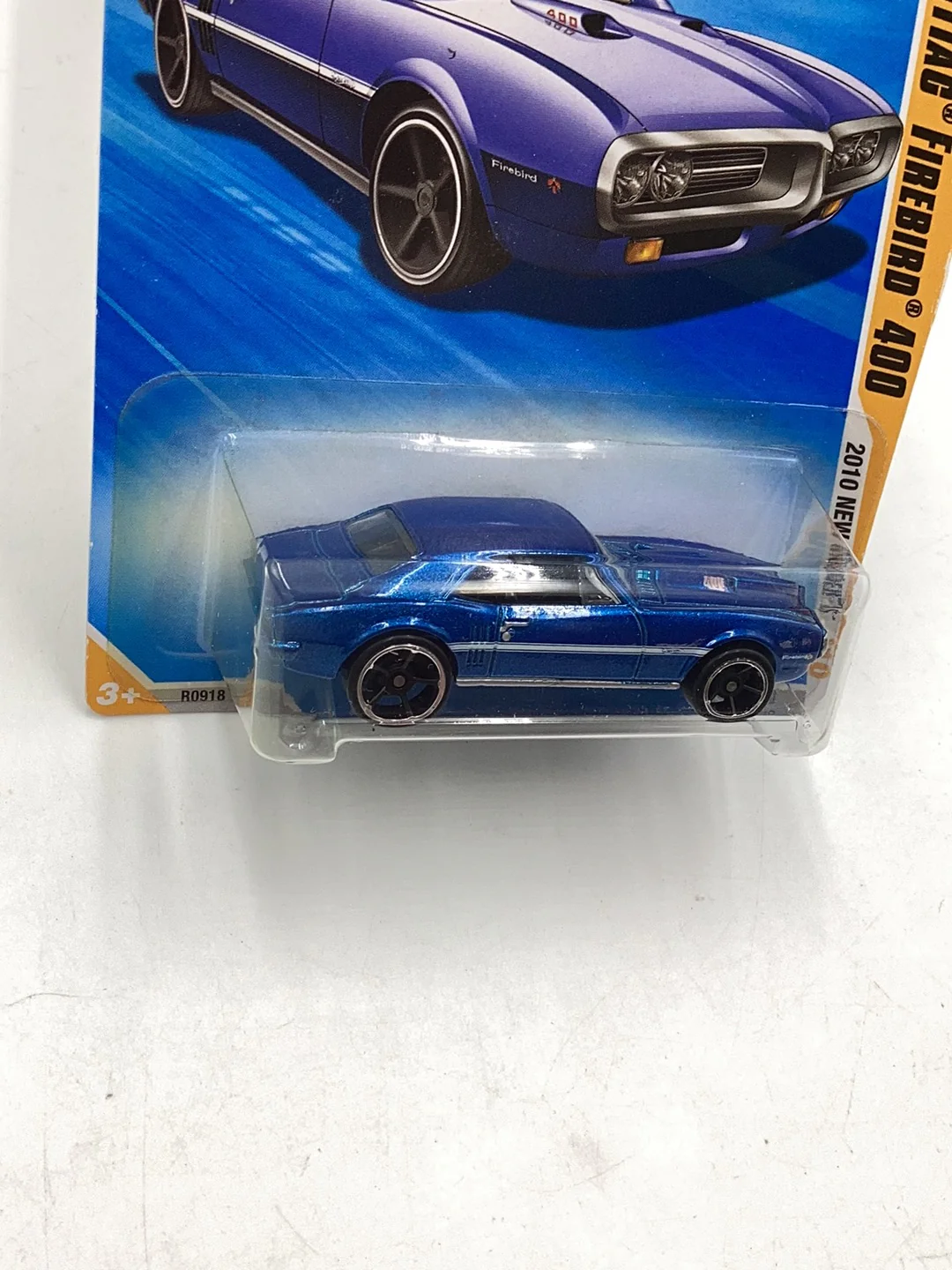 2010 Hot Wheels #3 67 Pontiac Firebird 400 blue 58G - Image 4