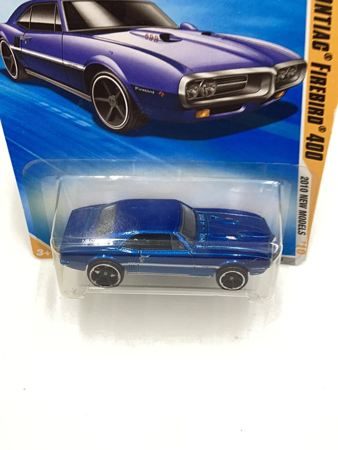 2010 Hot Wheels #3 67 Pontiac Firebird 400 blue 58G - Image 6