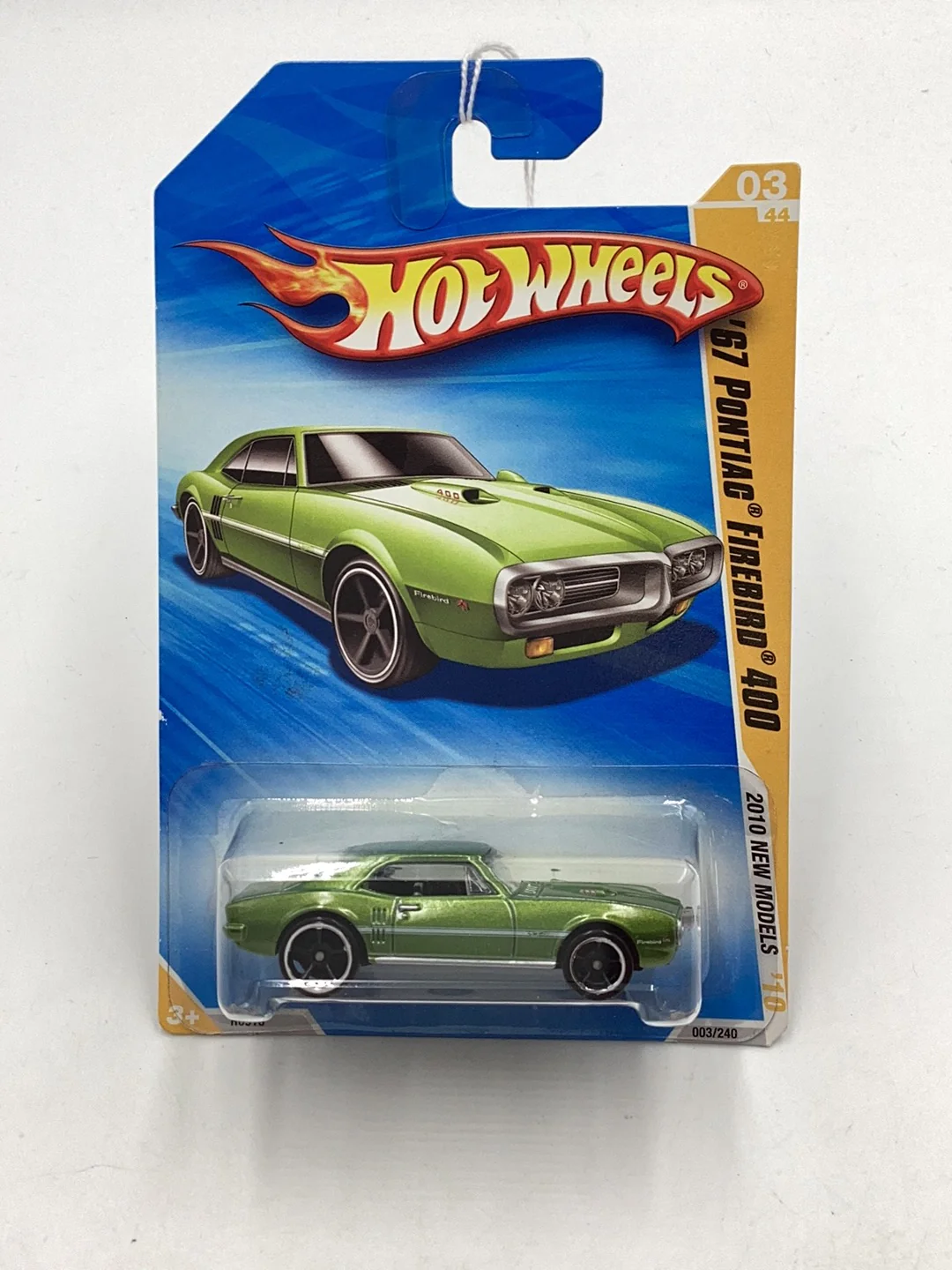 2010 Hot Wheels #3 67 Pontiac Firebird 400 green 58F - Image 2