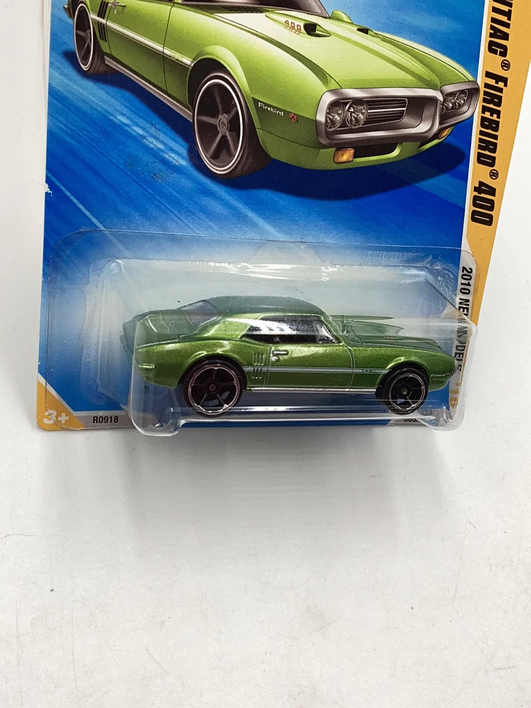 2010 Hot Wheels #3 67 Pontiac Firebird 400 green 58F - Image 4