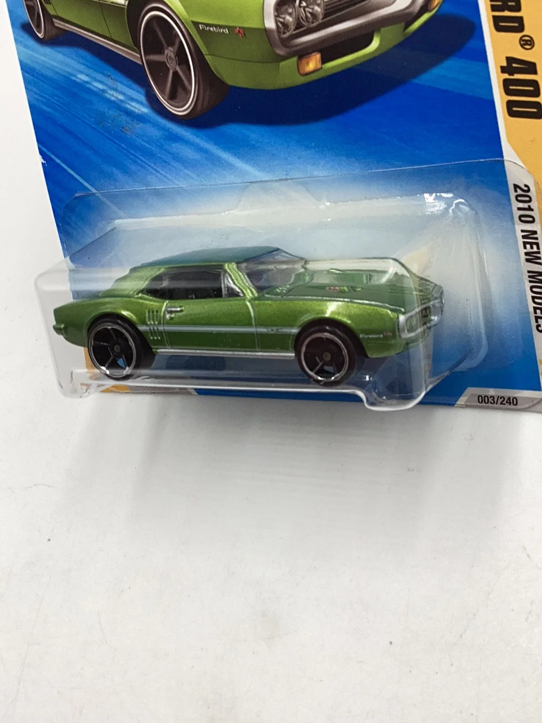 2010 Hot Wheels #3 67 Pontiac Firebird 400 green 58F - Image 5