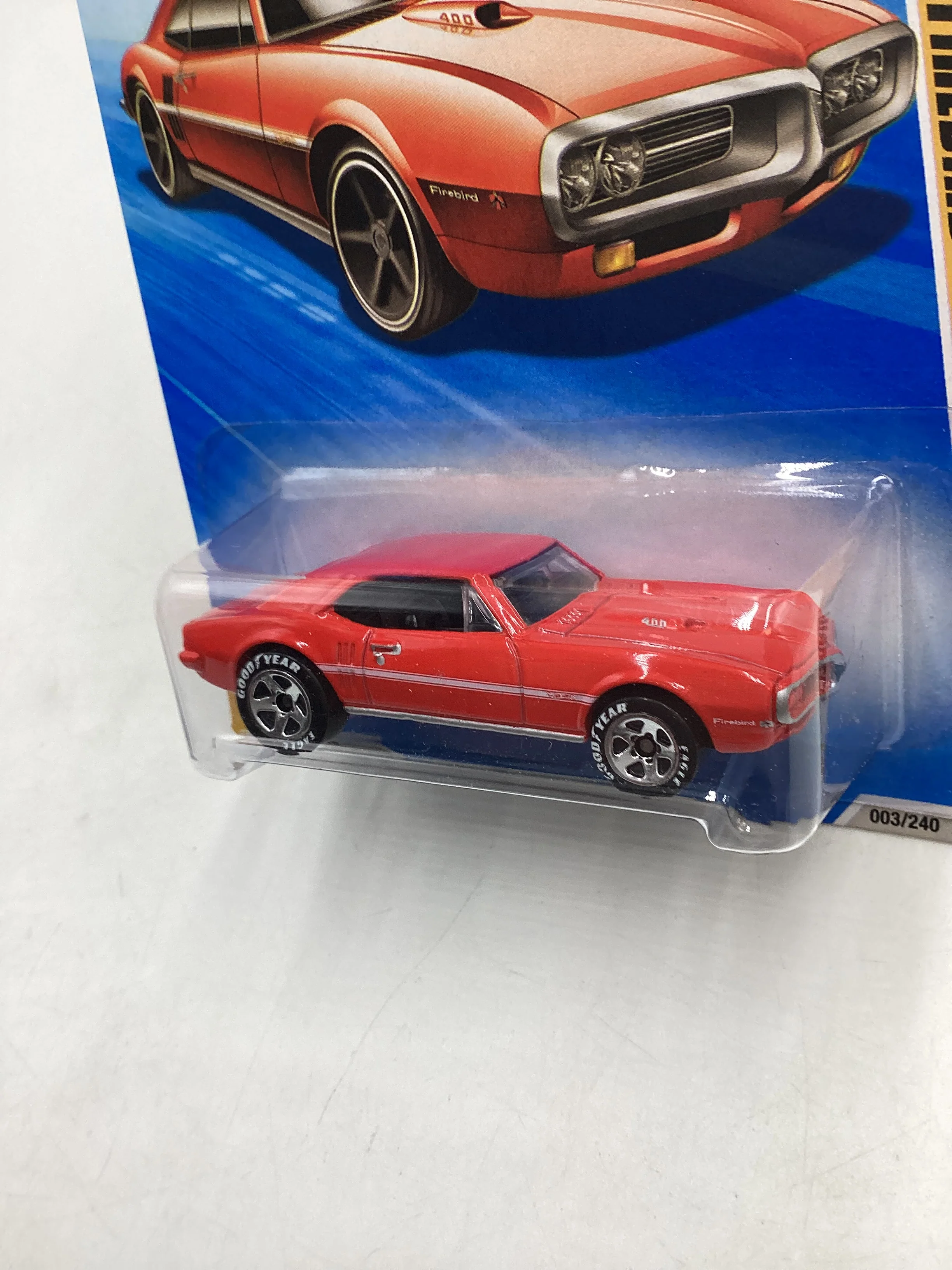 2010 Hot Wheels #3 67 Pontiac Firebird 400 Red Walmart Exclusive 238A - Image 4