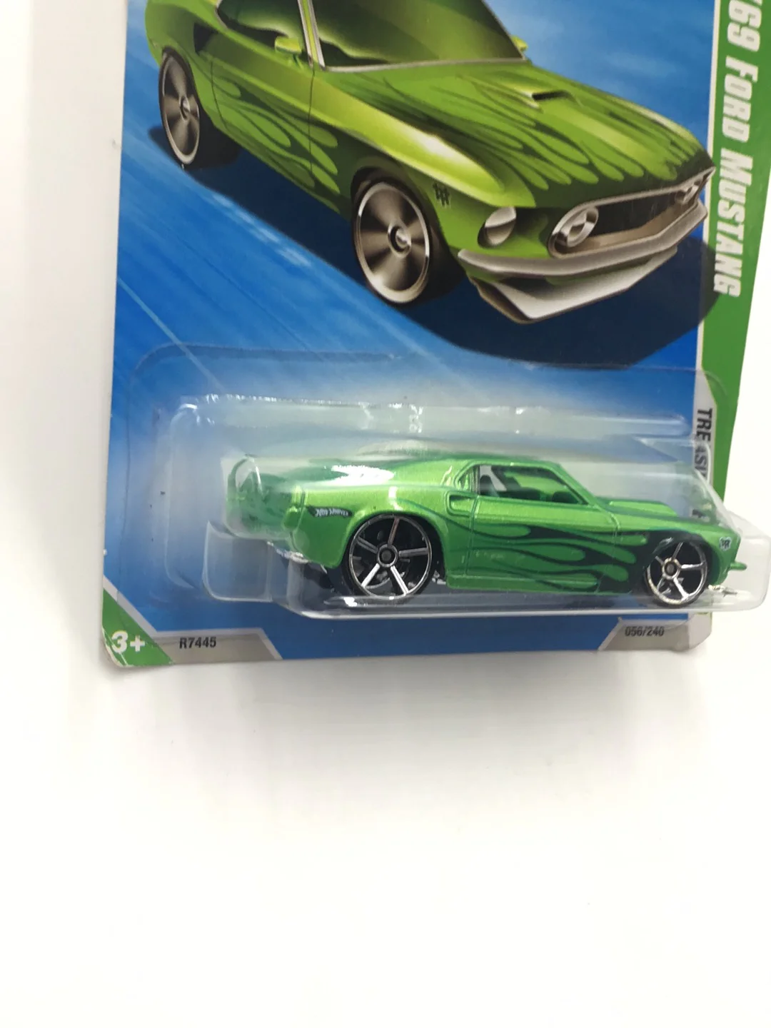 2010 Hot Wheels #56 69 Ford Mustang Treasure Hunt AA2 - Image 3