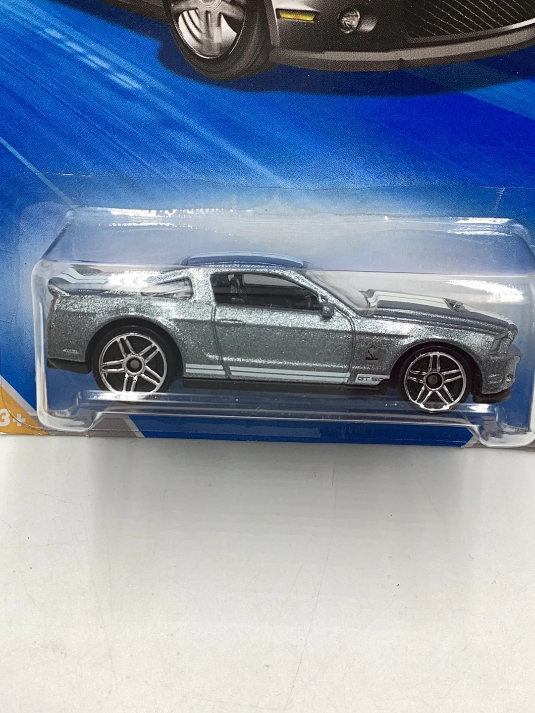 2010 Hot wheels #9 10 Ford Shelby GT500 silver - Image 3