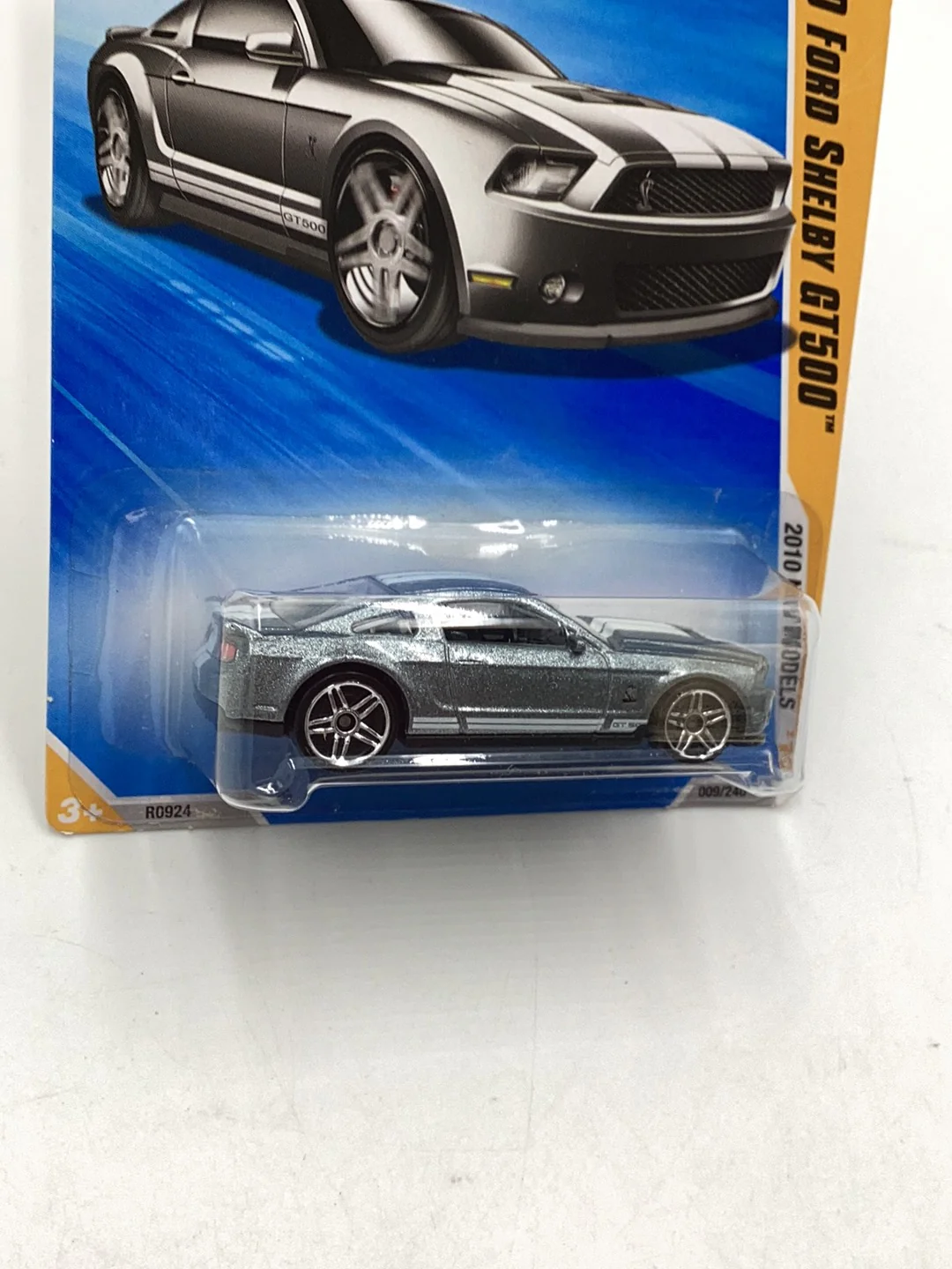 2010 Hot wheels #9 10 Ford Shelby GT500 silver - Image 4