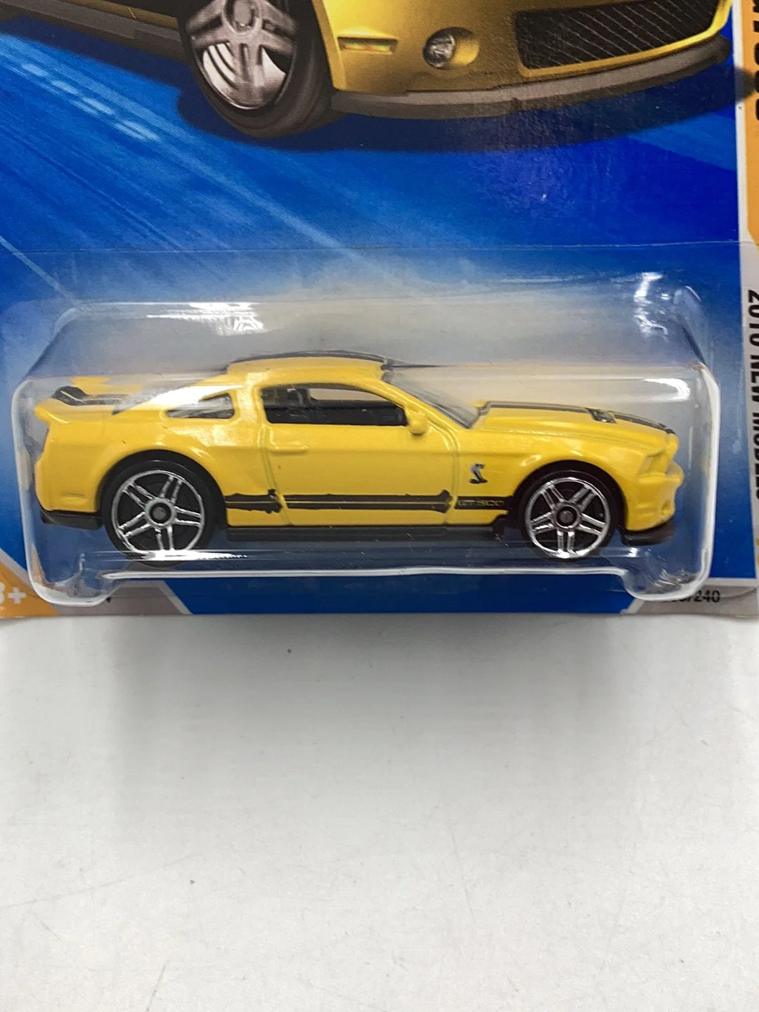 2010 Hot wheels #9 10 Ford Shelby GT500 yellow 24F - Image 3