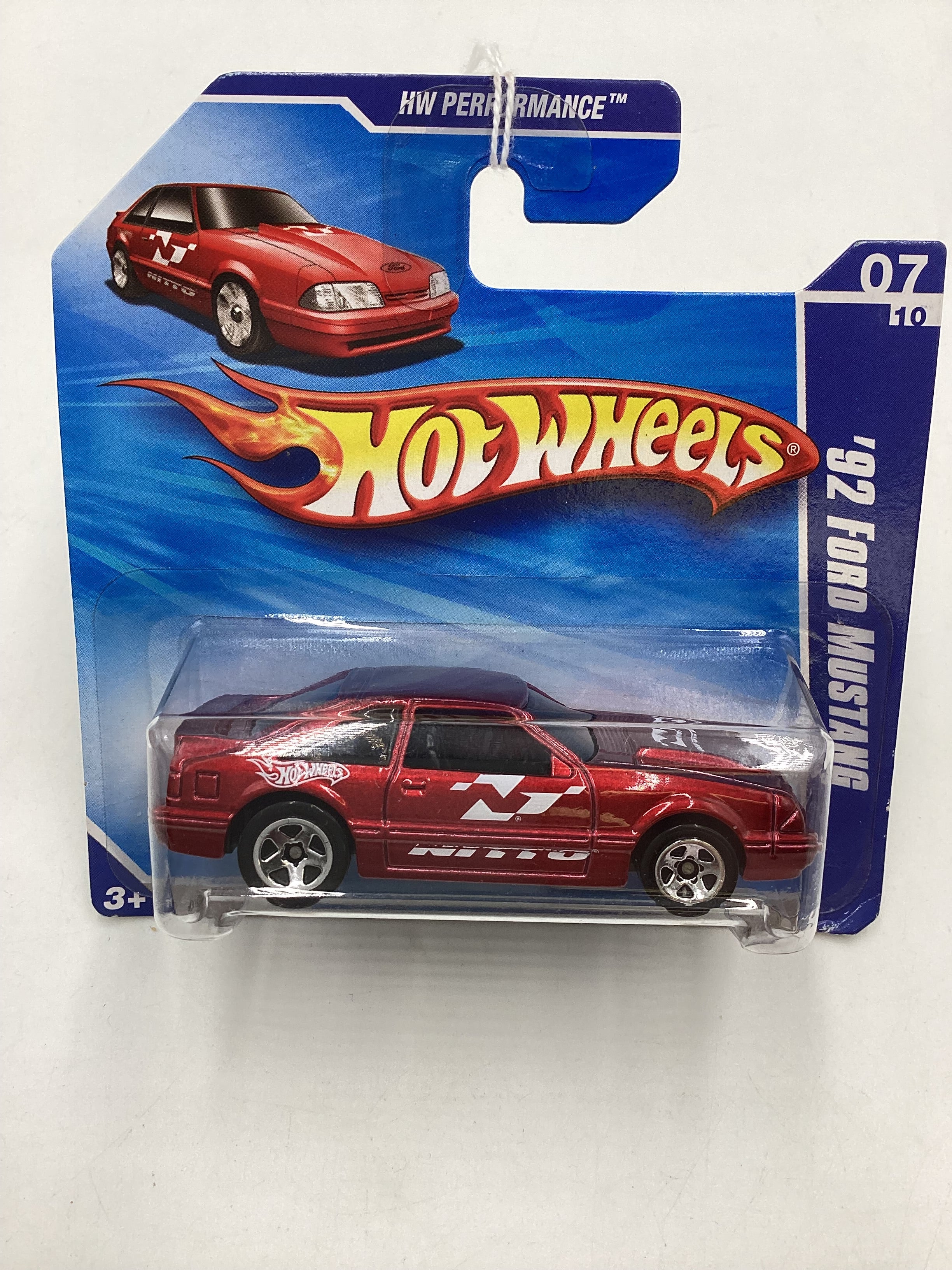 2010 Hot Wheels 92 Ford Mustang #113 Short Card - Image 2