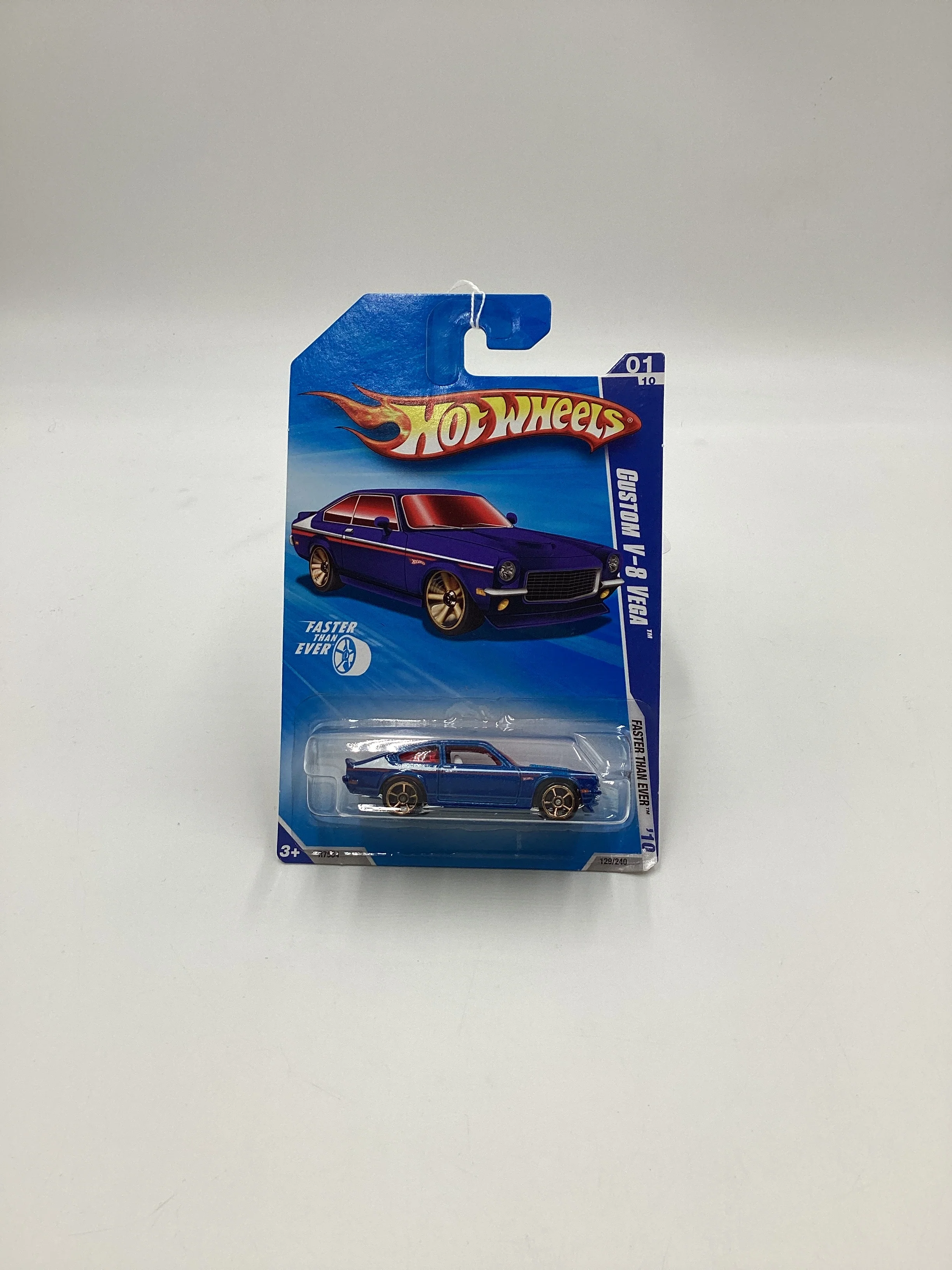 2010 Hot wheels FTE #129 Blue Custom V-8 Vega Fast Than Ever 8D - Image 2