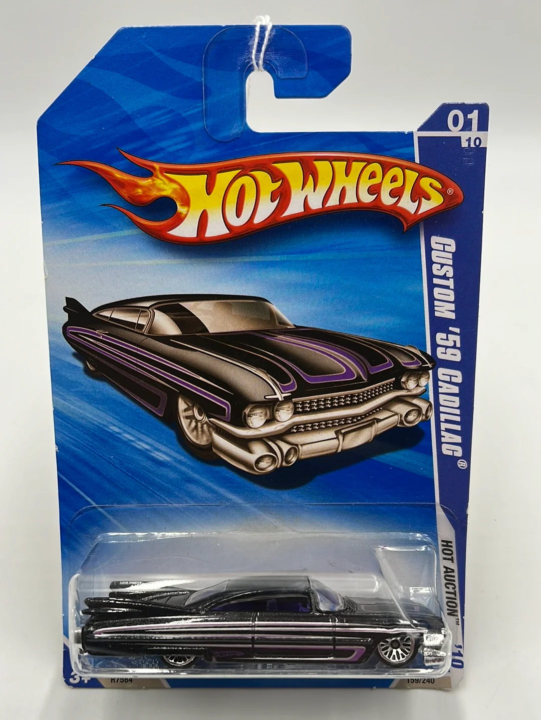 2010 Hot Wheels Hot Auction Custom ‘59 Cadillac 159/240 44B - Image 2