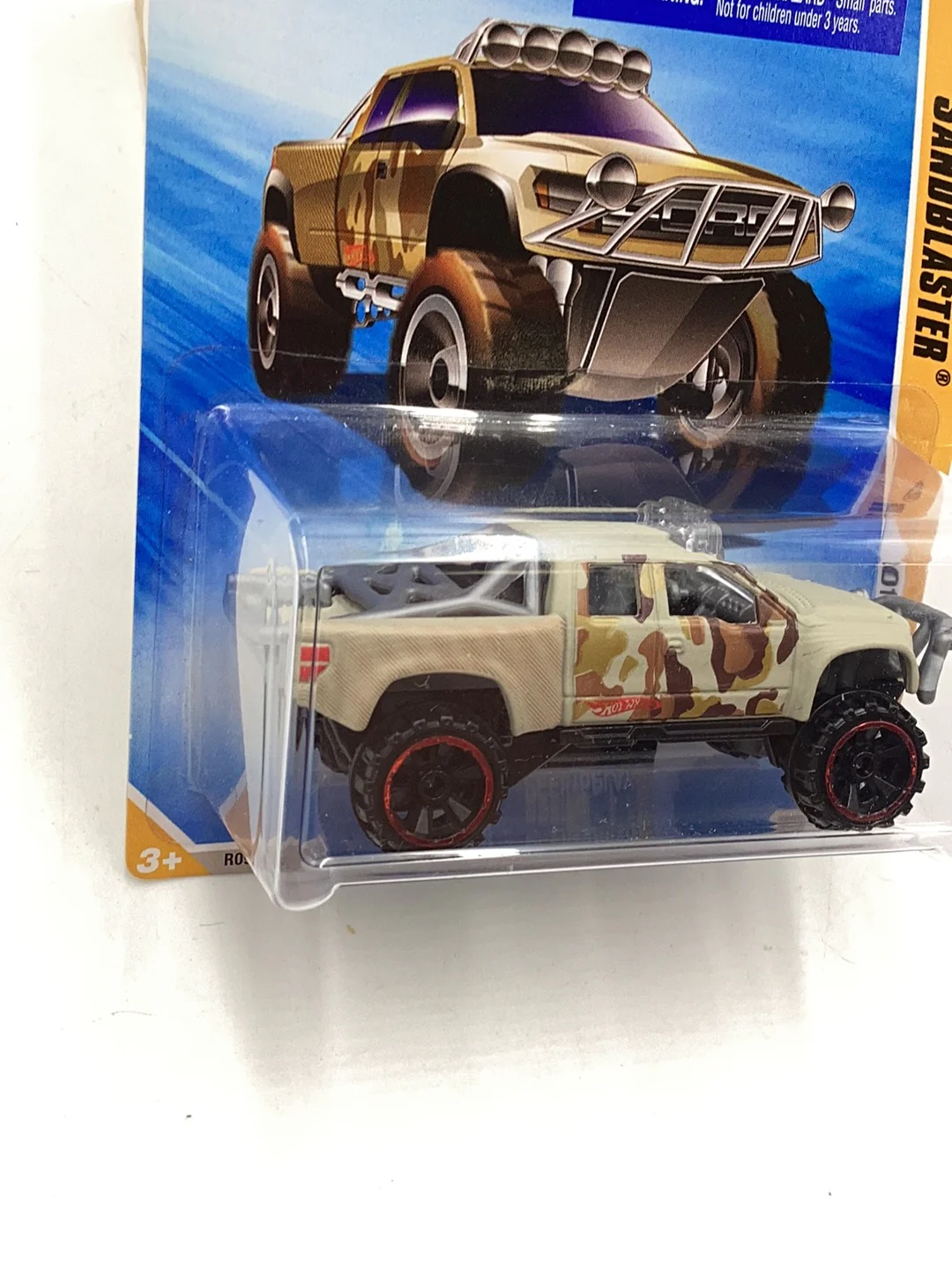 2010 hot wheels keys to speed card OR6 Red Rims Sandblaster #27 new models tan ford raptor 25E - Image 4