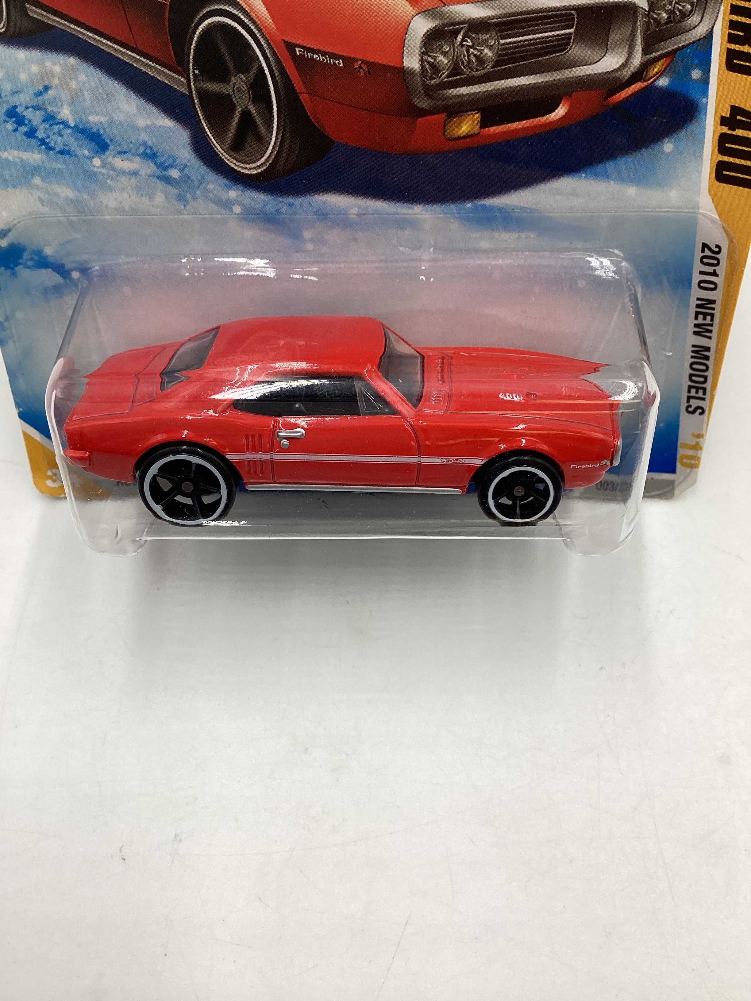 2010 Hot Wheels New Models #3 67 Pontiac Firebird 400 Target Snowflake Card 158B - Image 3
