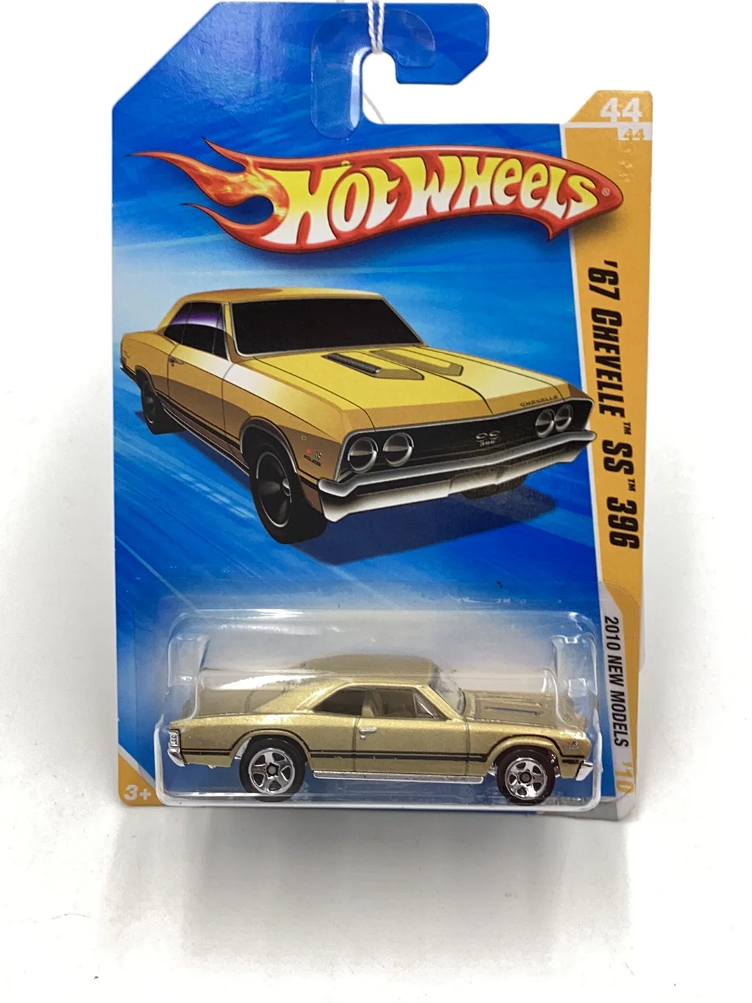 2010 Hot Wheels new models #44 67 Chevelle SS 396 gold 18C - Image 2