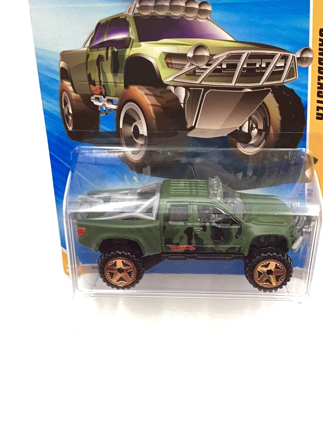 2010 hot wheels Sandblaster #27 new models green ford raptor 25B - Image 6