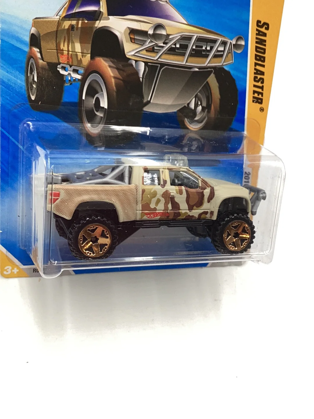 2010 hot wheels Sandblaster #27 new models tan ford raptor 25C - Image 4