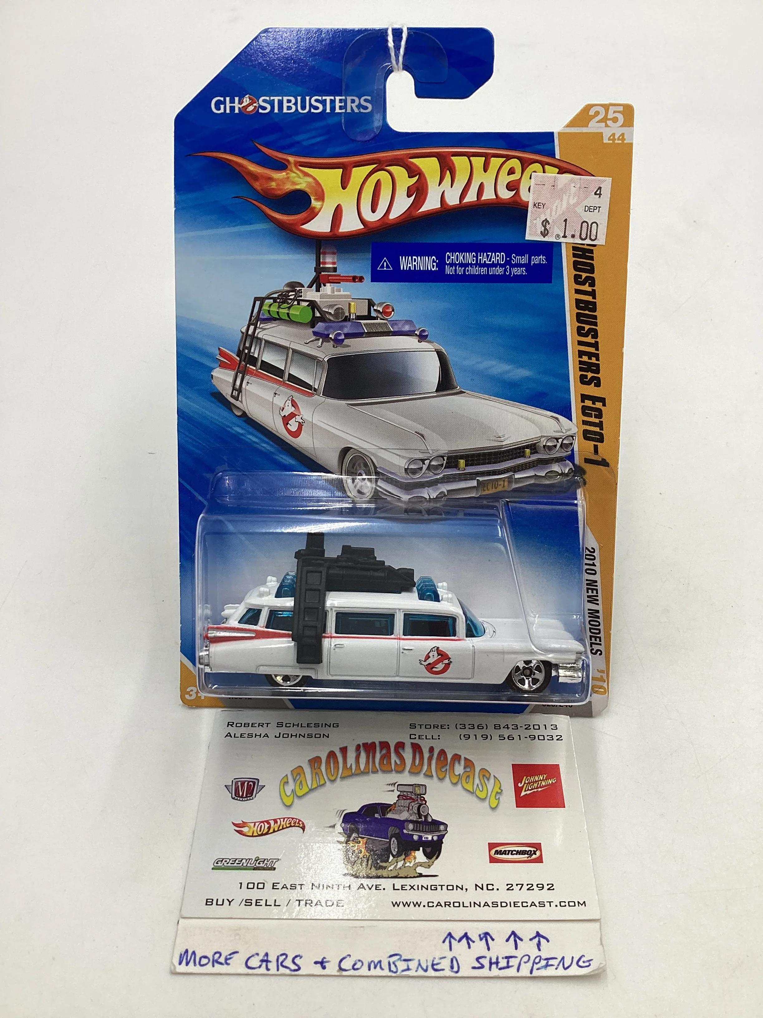 2010 HW Premiere #025 Ghostbusters ecto-1
