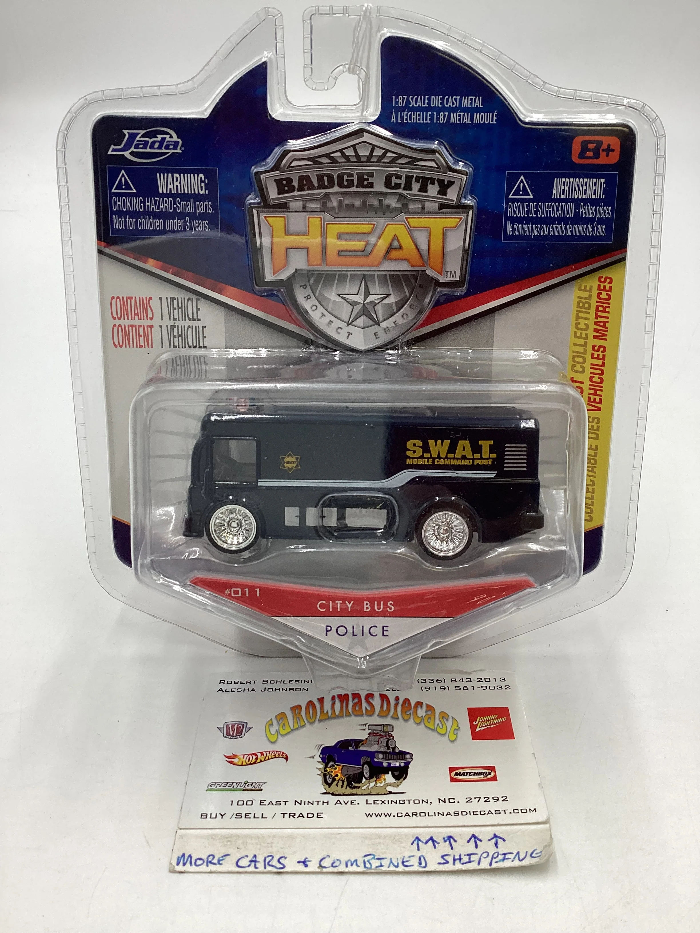 2010 Jada Badge City Heat #011 City Bus Police 186B