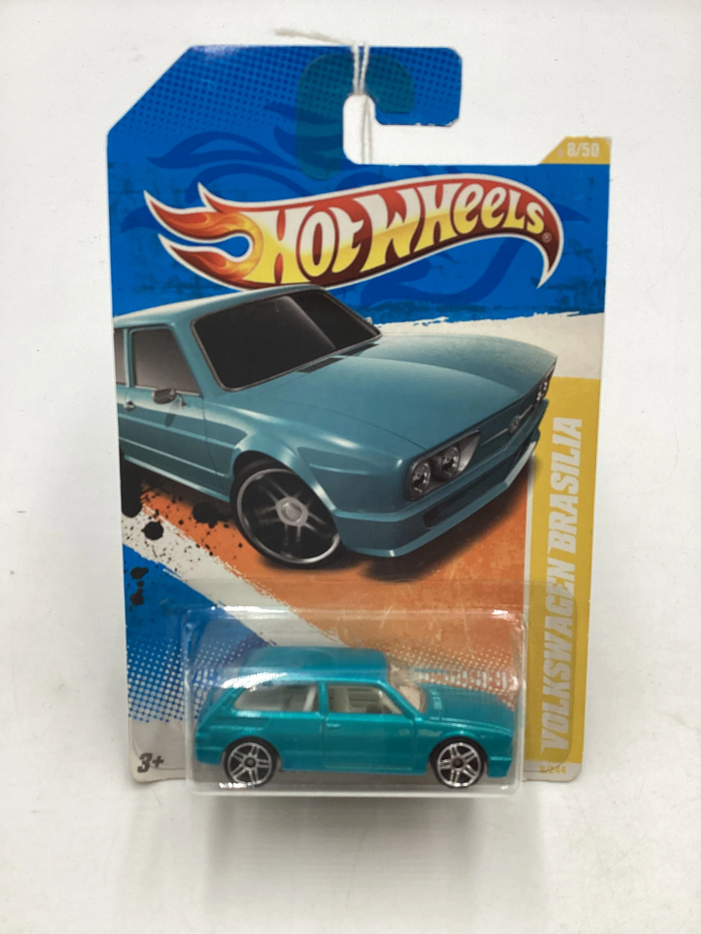 2011 Hot Wheels #008 Blue Volkswagen Brasilia 96A - Image 2