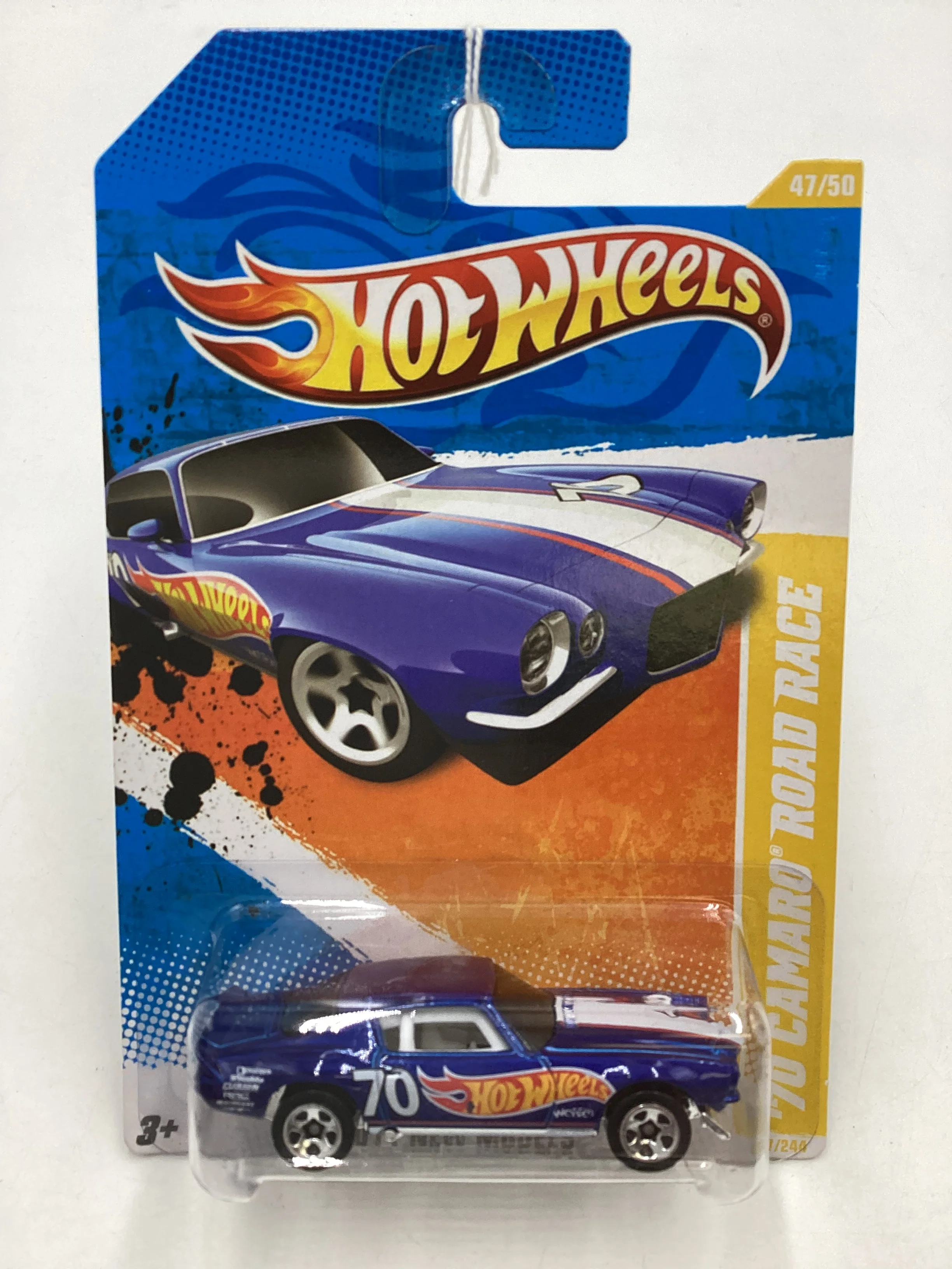 2011 Hot wheels #047 Blue 70 Camaro Road Race 6E - Image 2