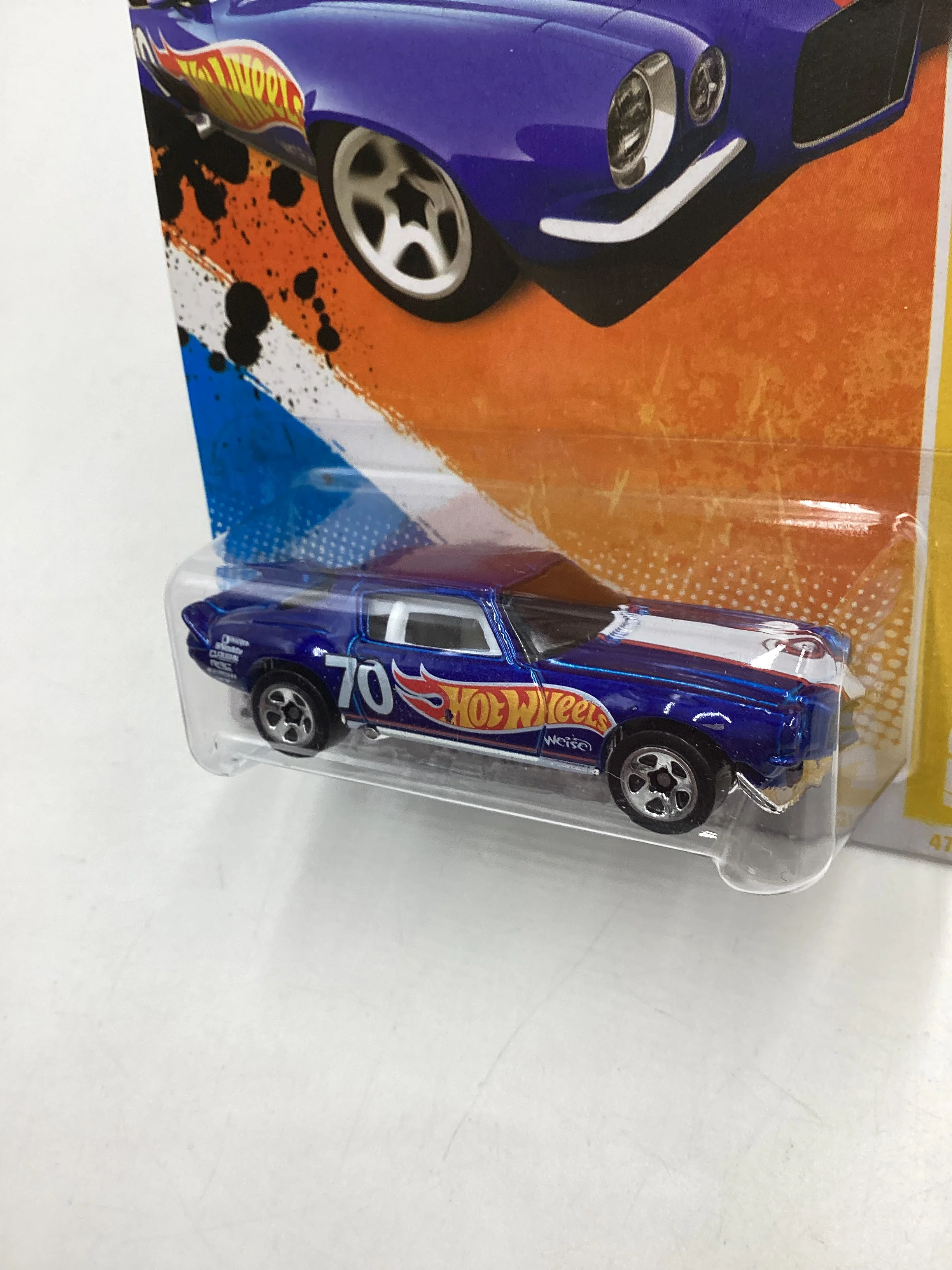 2011 Hot wheels #047 Blue 70 Camaro Road Race 6E - Image 4