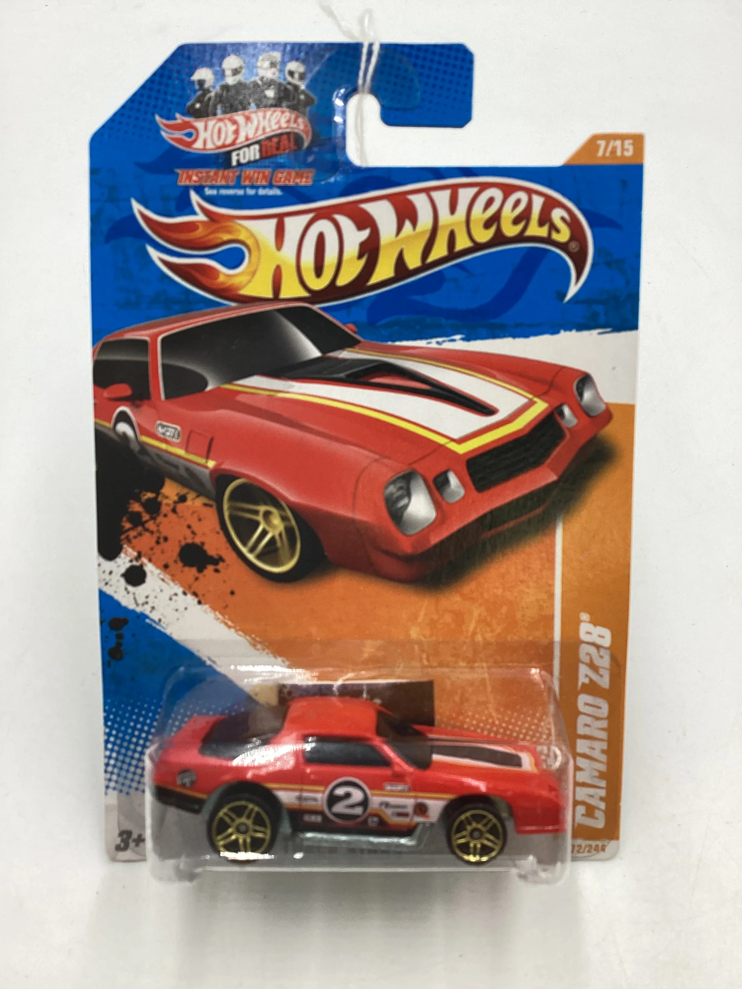 2011 Hot wheels #072 Red Camaro Z28 17H - Image 2